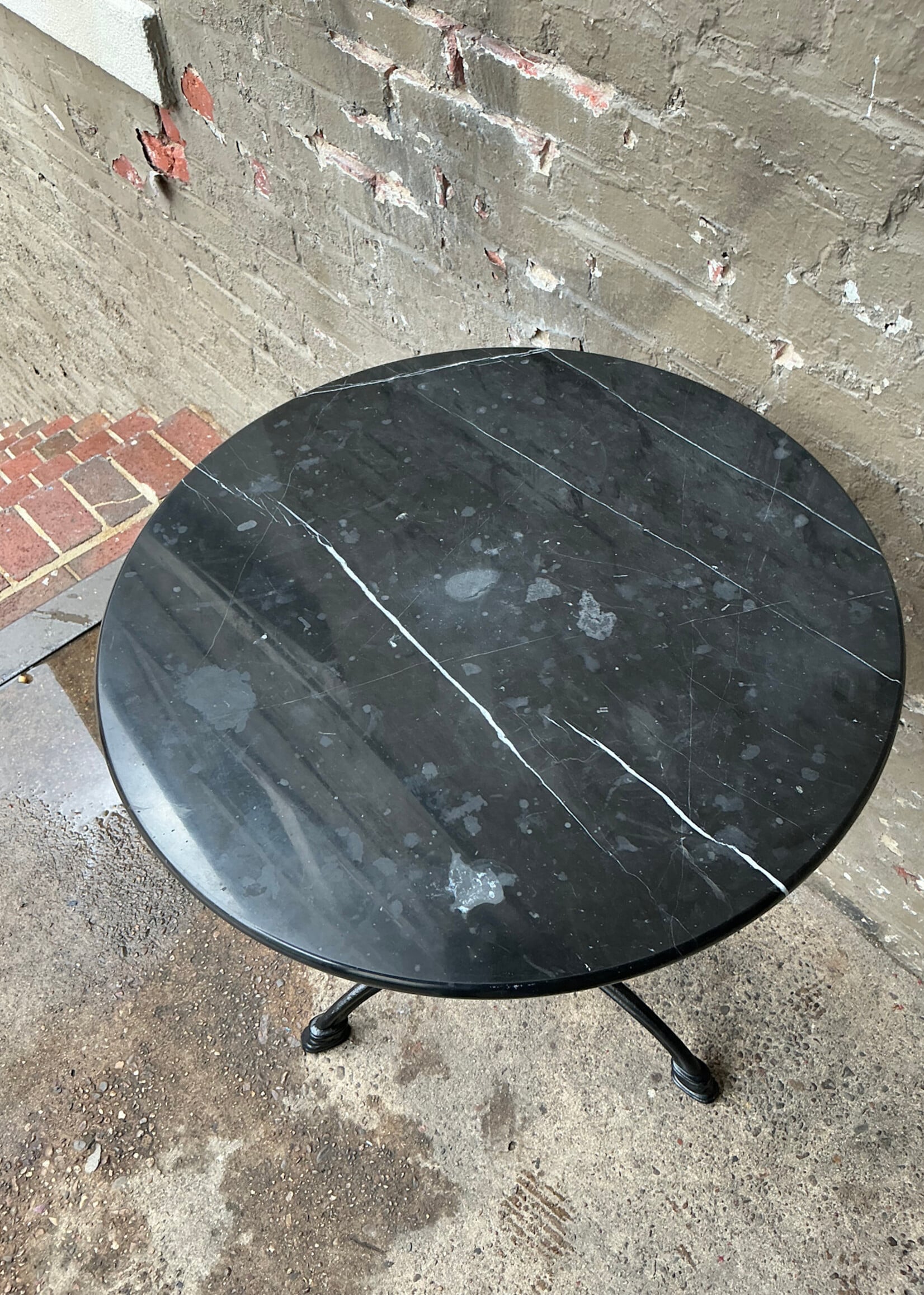 GOODWOOD Iron and Marble Art Nouveau Style Bistro Table