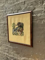 GOODWOOD Safari Needlepoint in Burl Walnut Frame