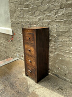 GOODWOOD Solid Teak Skinny Chest of Drawers