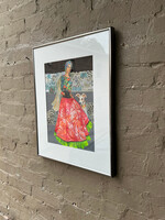 GOODWOOD Lady and Greyhound, Mixed Media, McGaughy