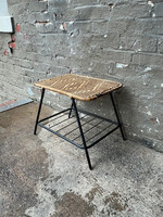 GOODWOOD MCM Wicker and Metal Stool