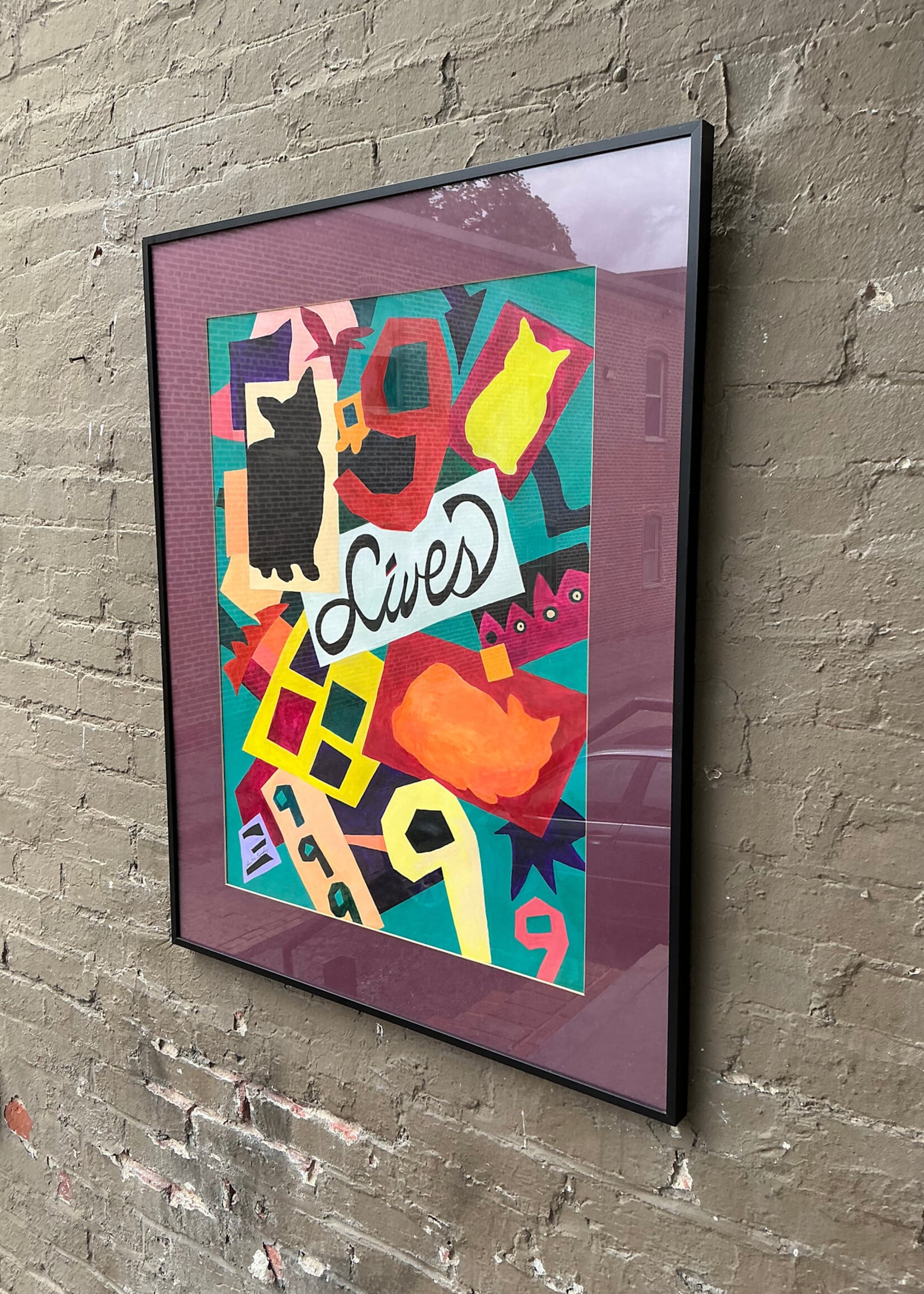 GOODWOOD 9 Lives, Acrylic on Paper, McGaughy