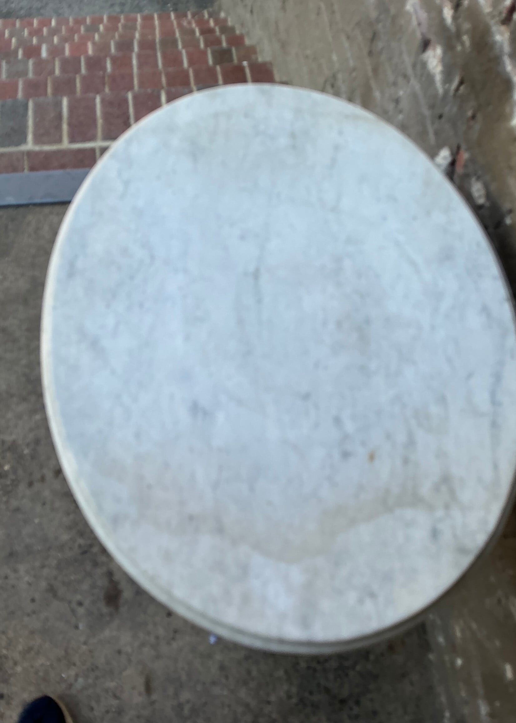 GOODWOOD Victorian Oval Marble Top Parlor Table