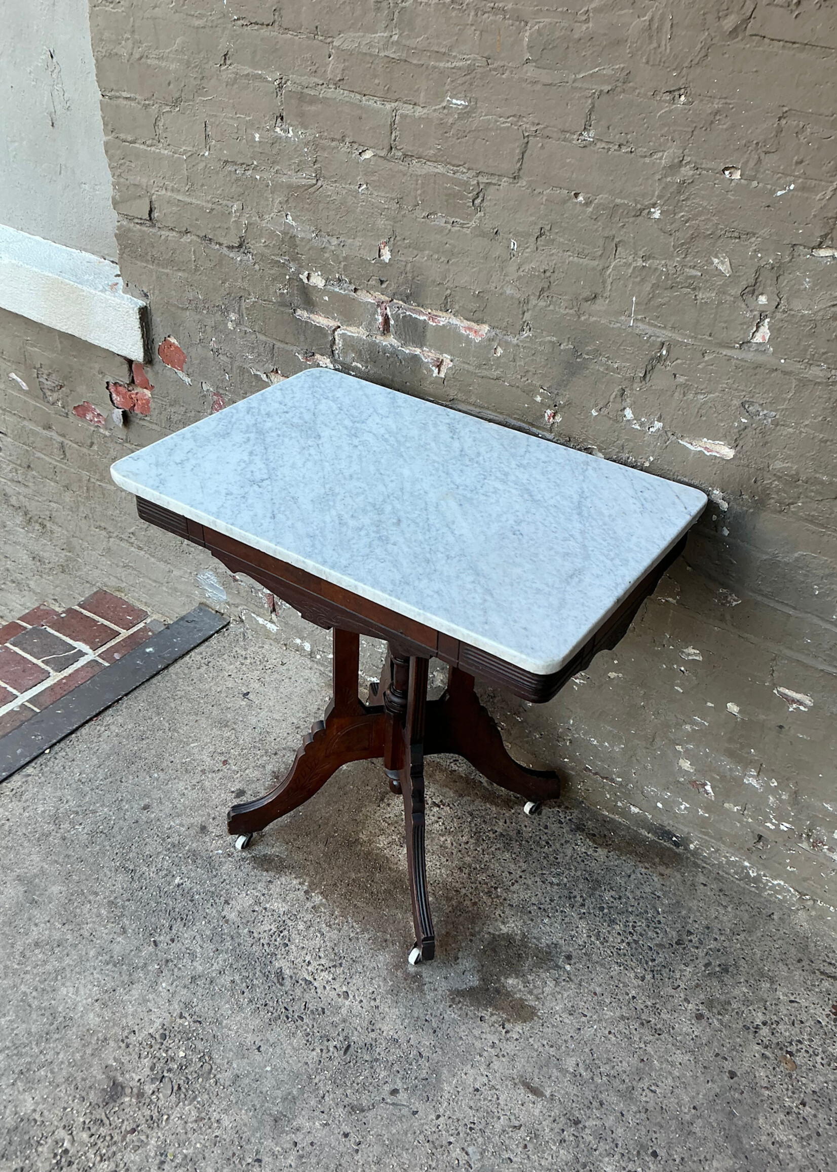 Victorian Marble Top Parlor Table