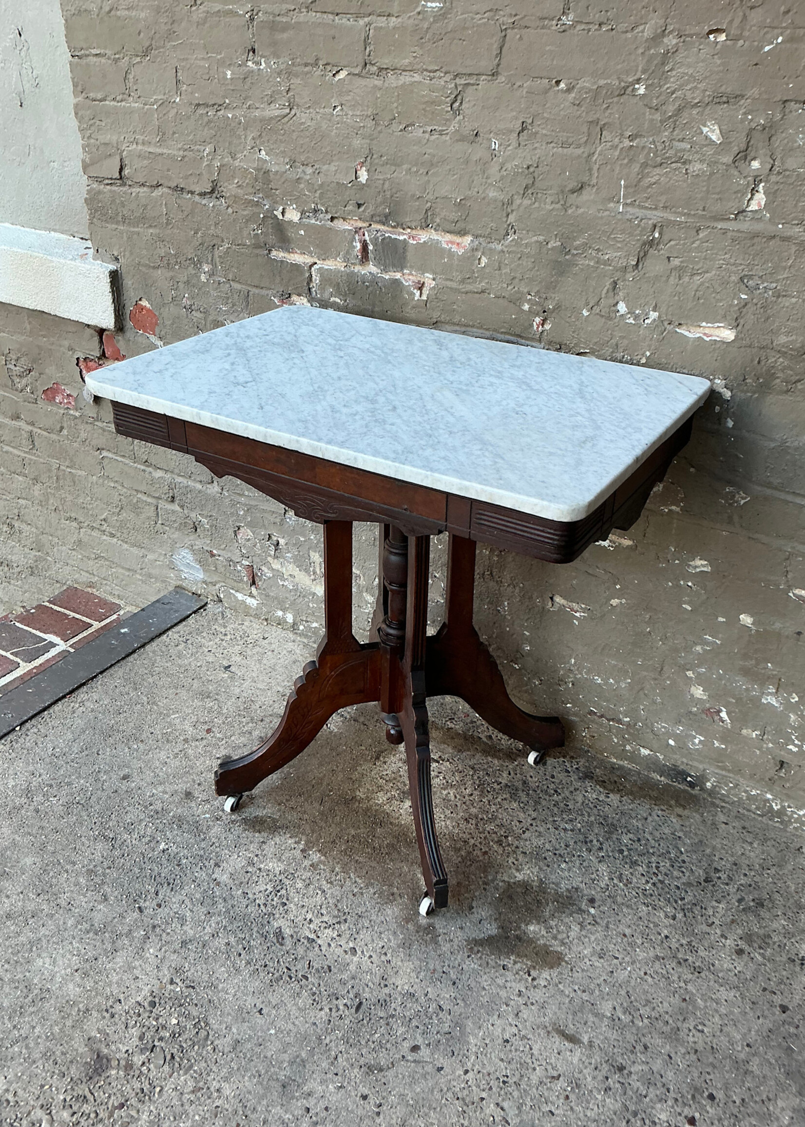 Victorian Marble Top Parlor Table
