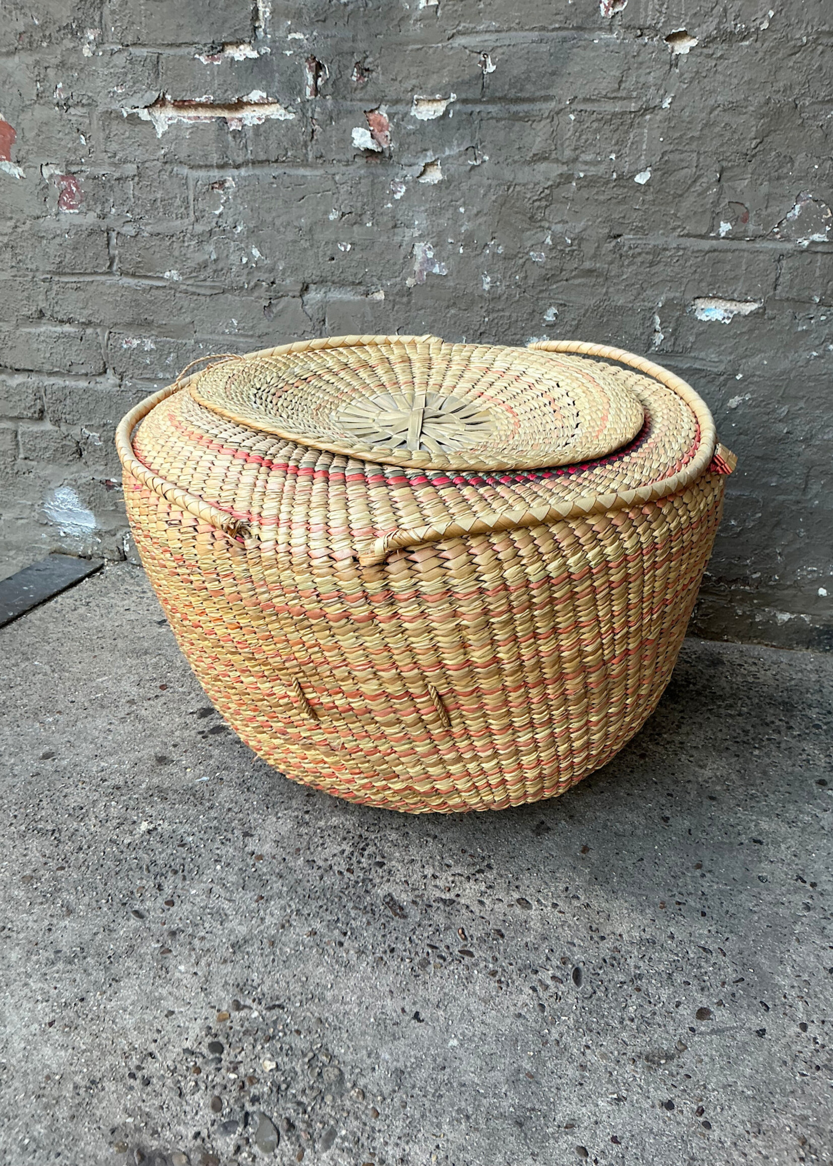 GOODWOOD Large Woven Basket with Lid