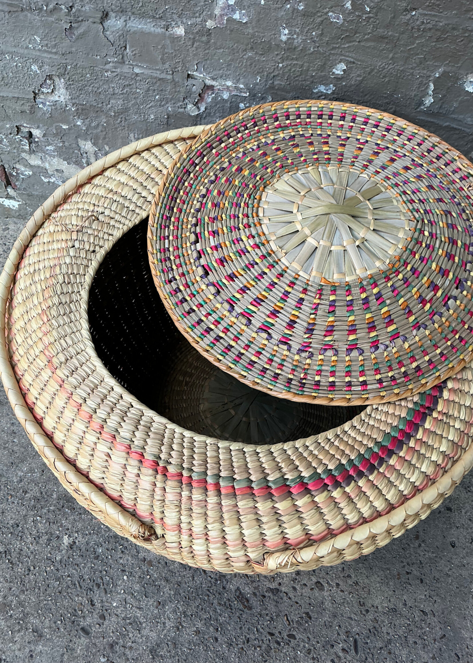 GOODWOOD Large Woven Basket with Lid