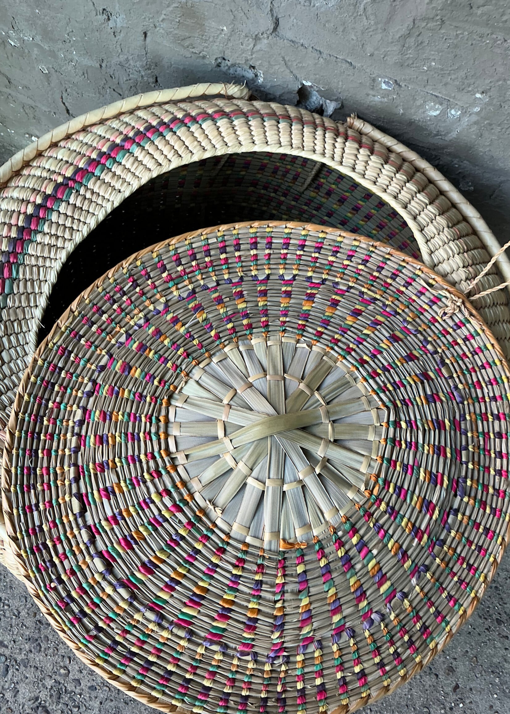 GOODWOOD Large Woven Basket with Lid