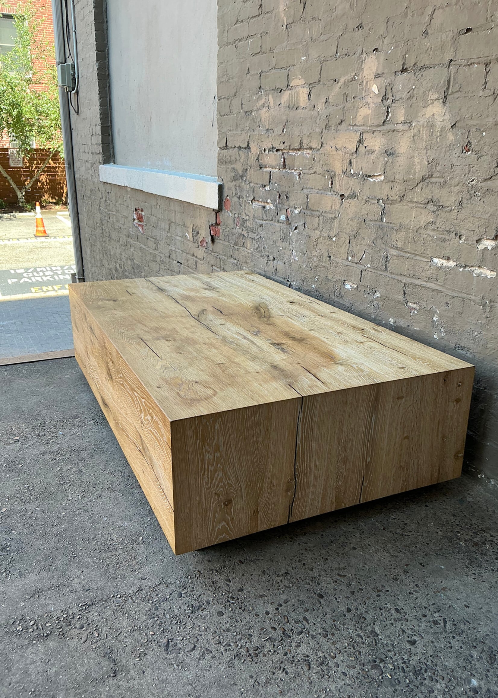 GOODWOOD Modern Cerused Oak Coffee Table