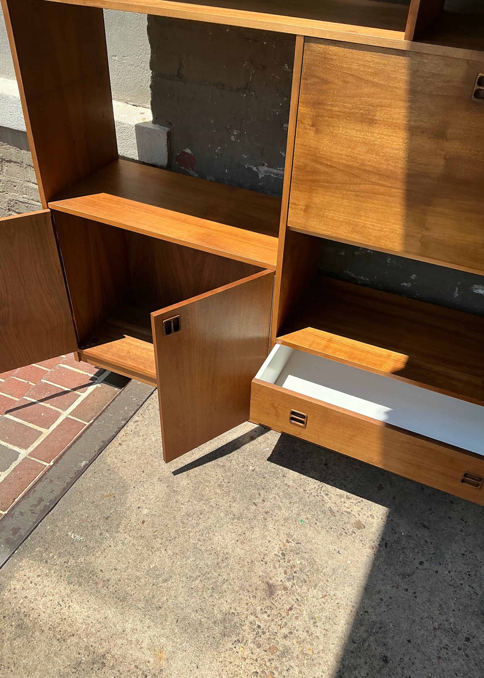 GOODWOOD Mid Century Walnut Wall Unit