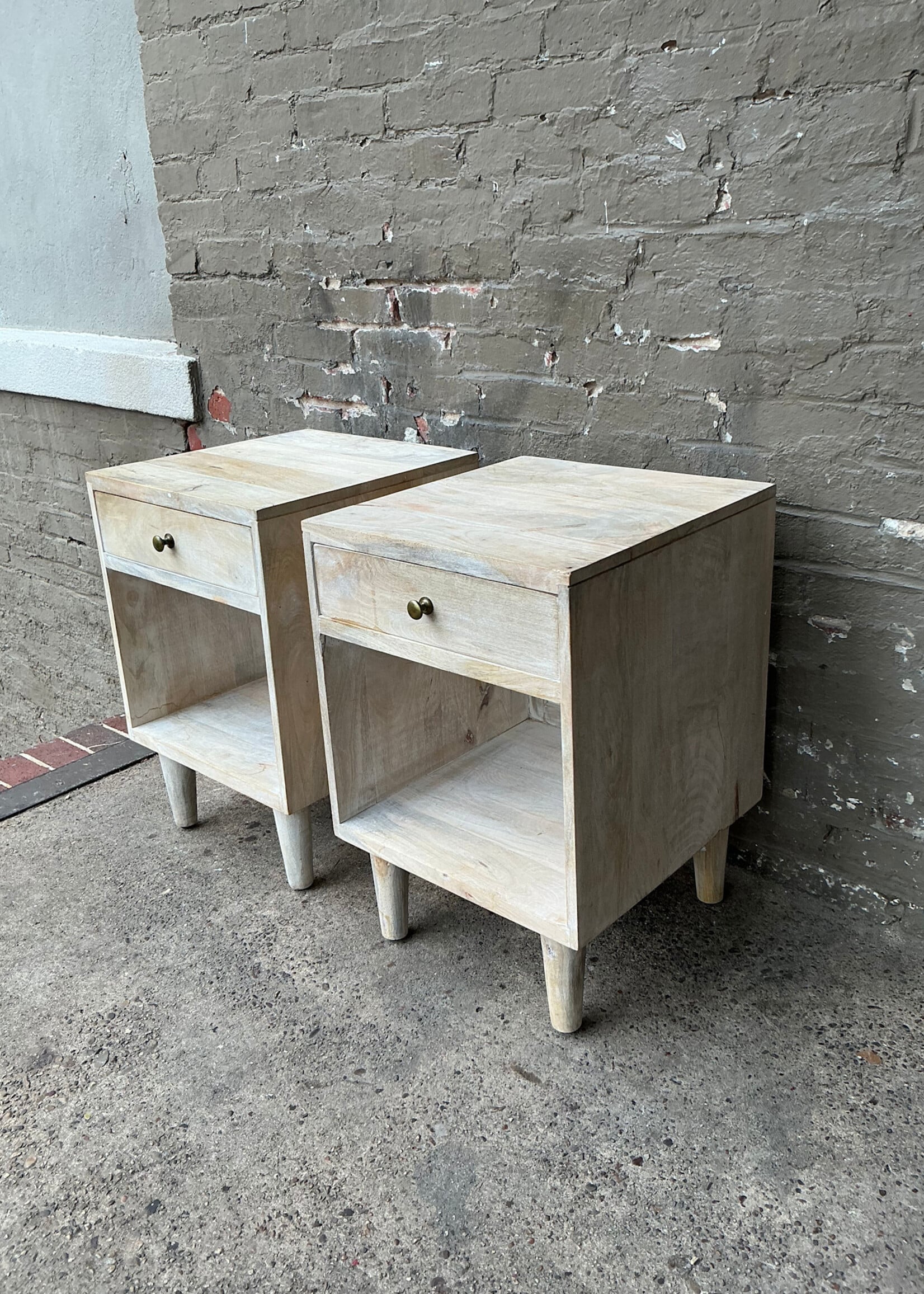 GOODWOOD Pair of MCM Style Nightstands