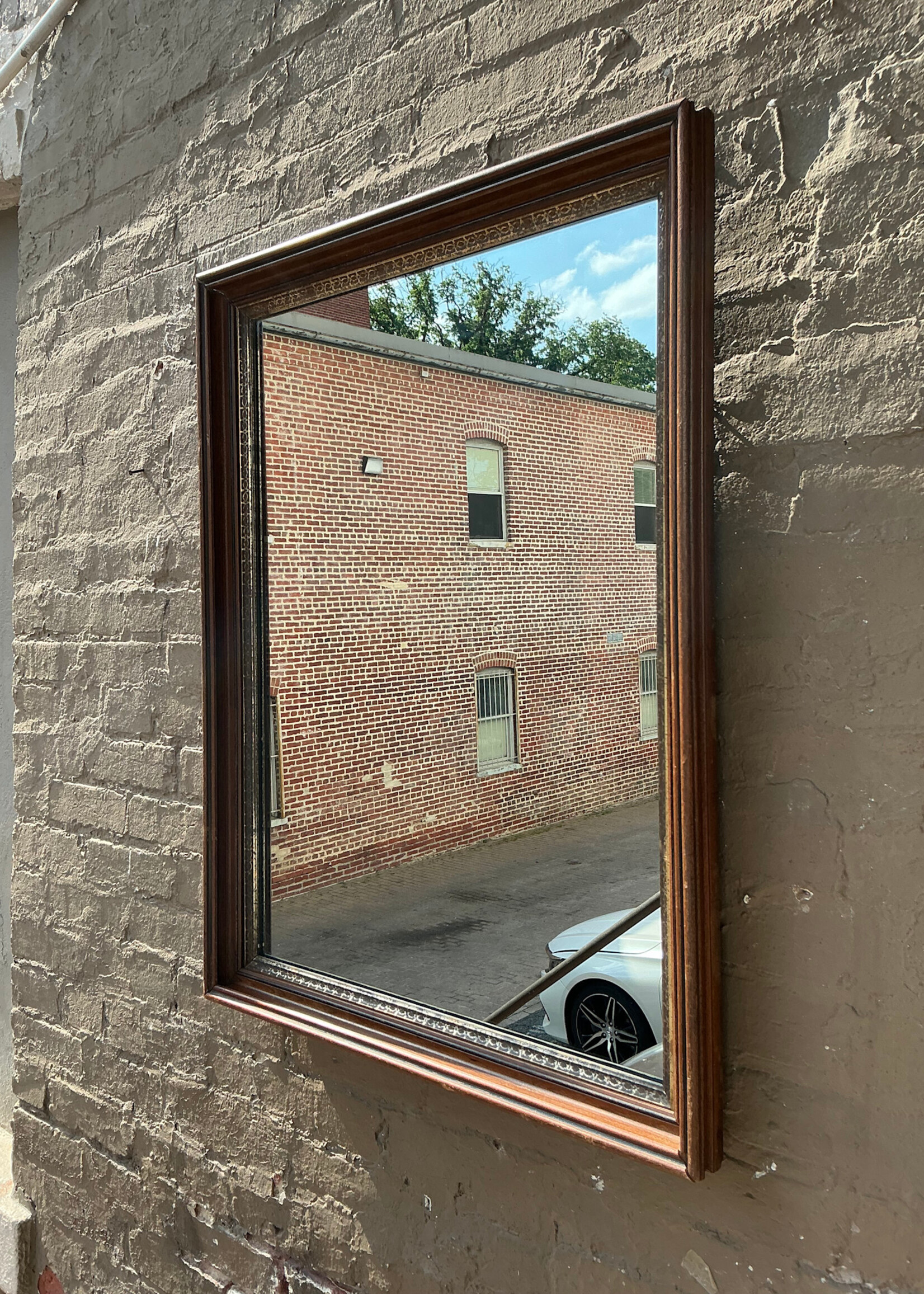 GOODWOOD Partial Gilt Antique Mirror