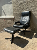 GOODWOOD Leather Lounger and Ottoman