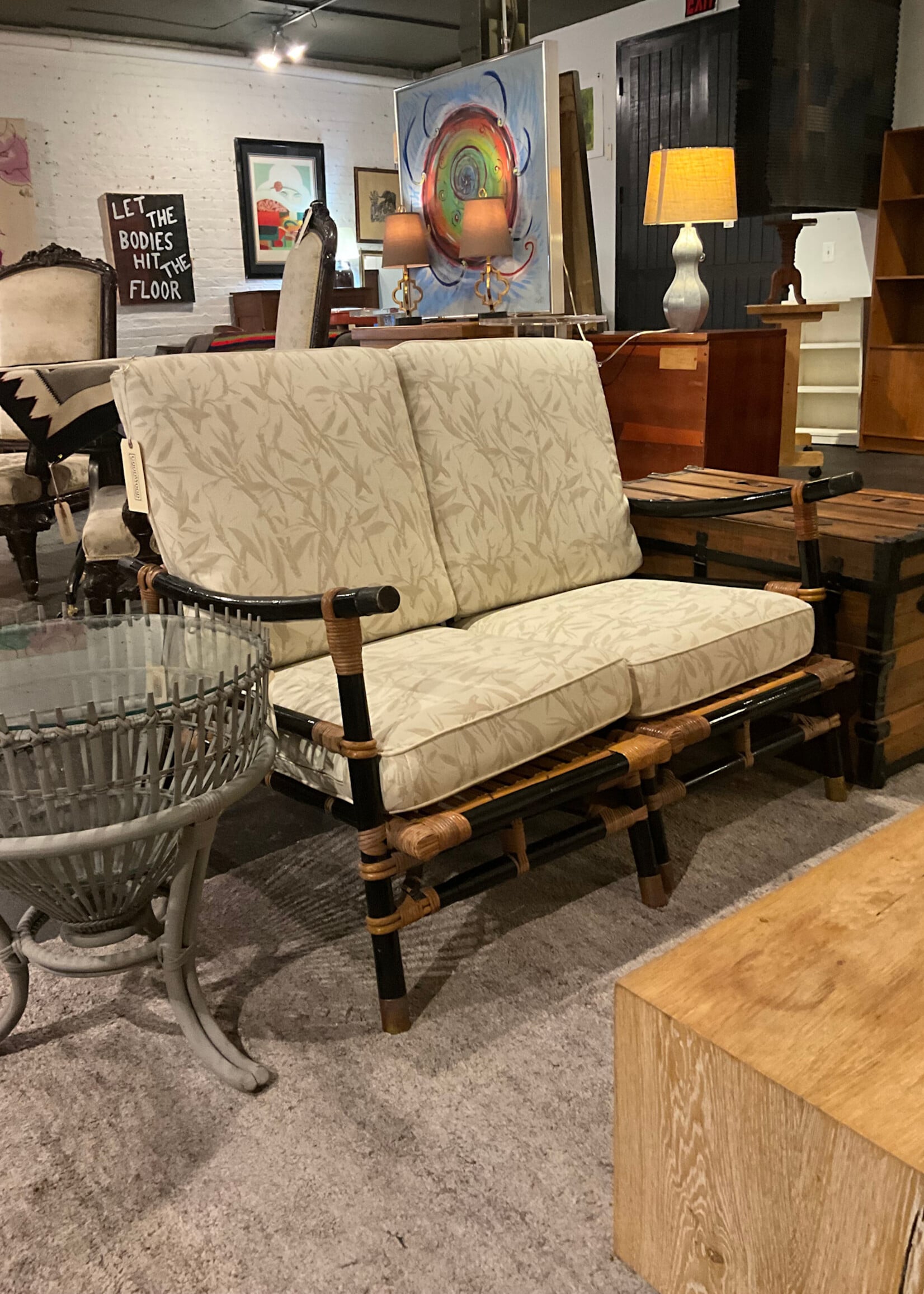 GOODWOOD Vintage Rattan Loveseat