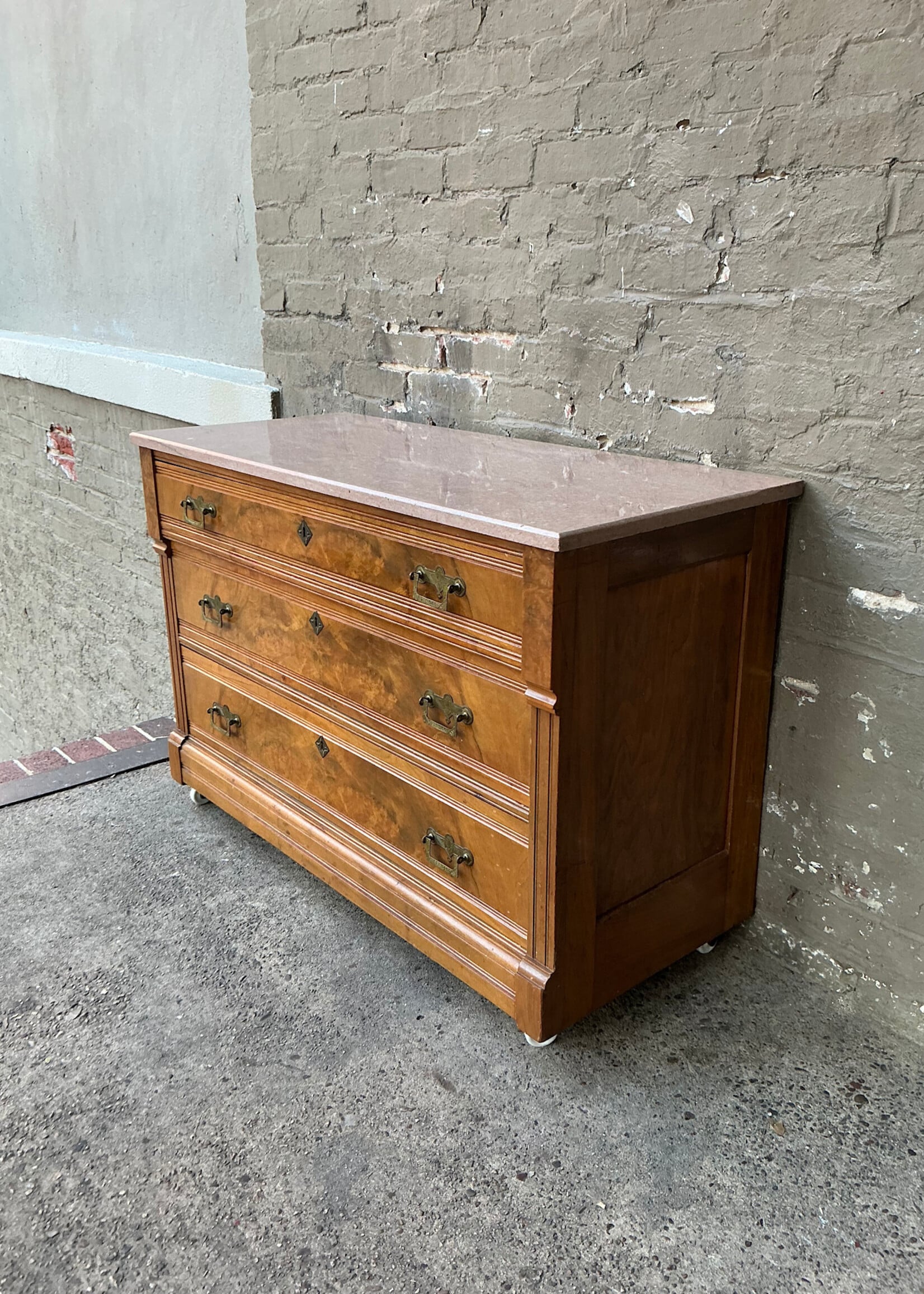 GOODWOOD Walnut Marble Top Dresser