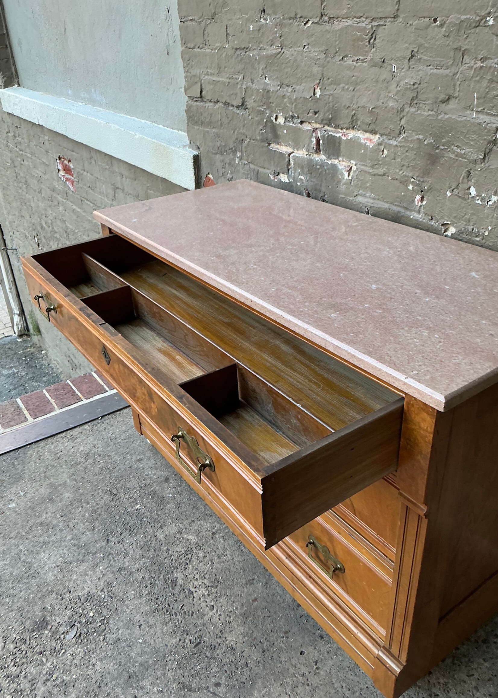 GOODWOOD Walnut Marble Top Dresser