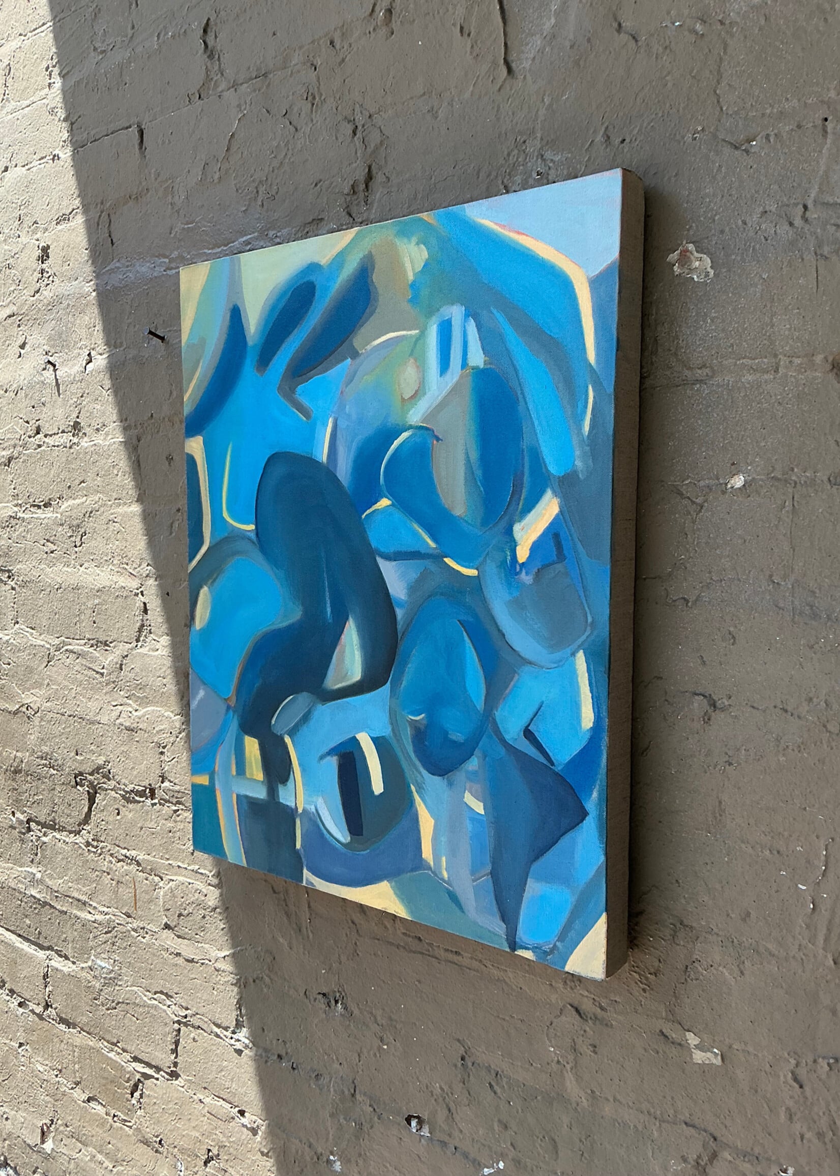 GOODWOOD Blue Abstract, Acrylic on Canvas