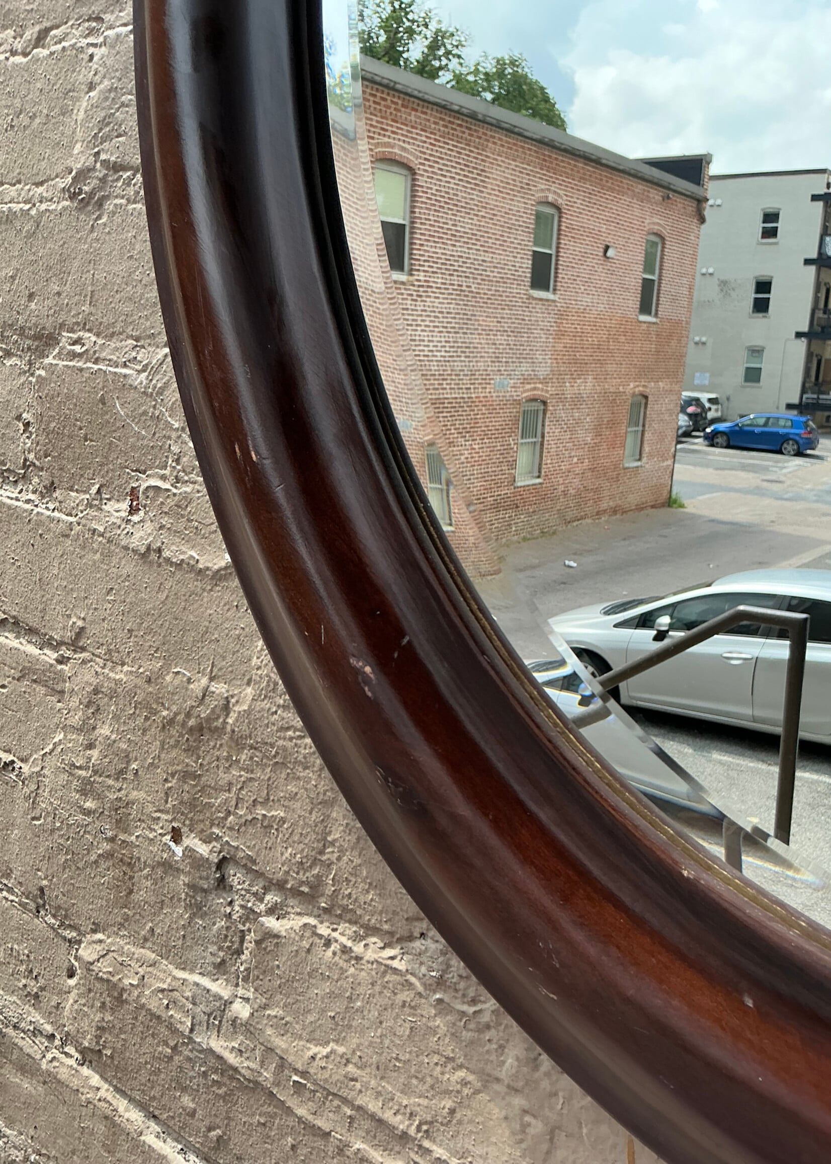 GOODWOOD Vintage Mahogany Oval Mirror
