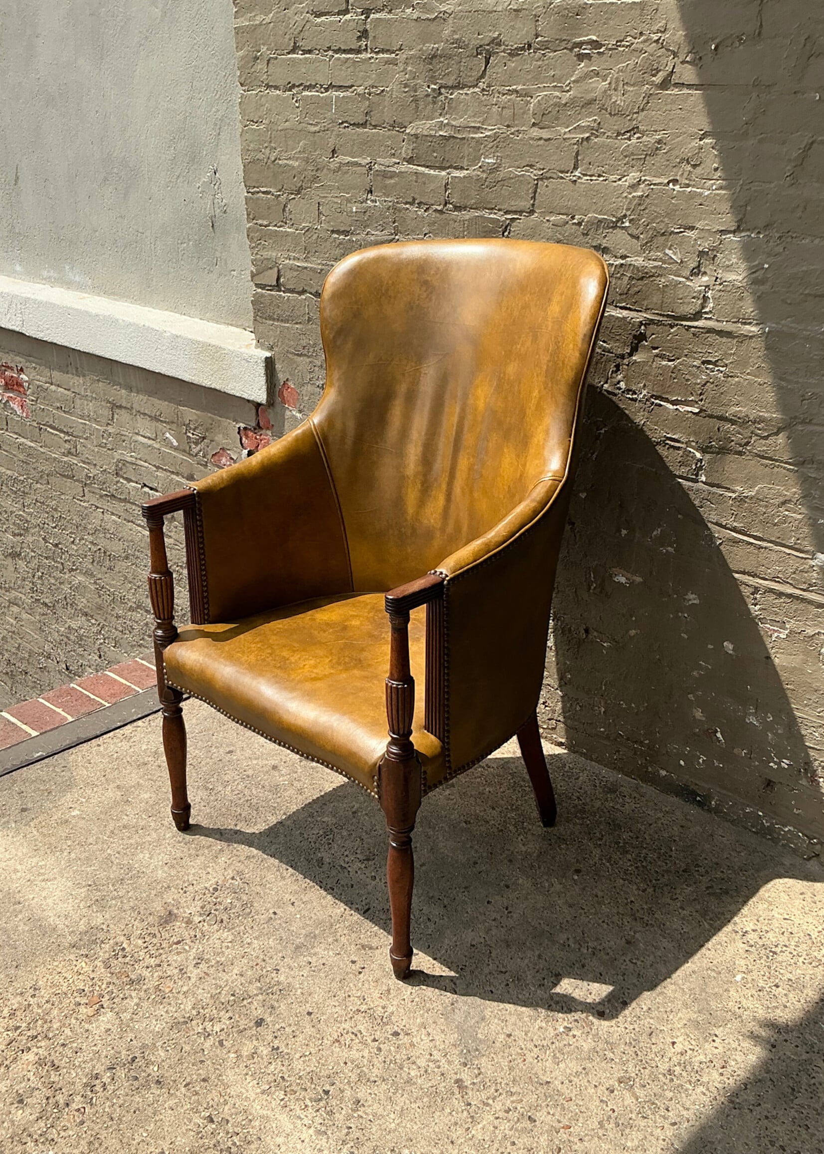 GOODWOOD Vintage High Back Leather Chair