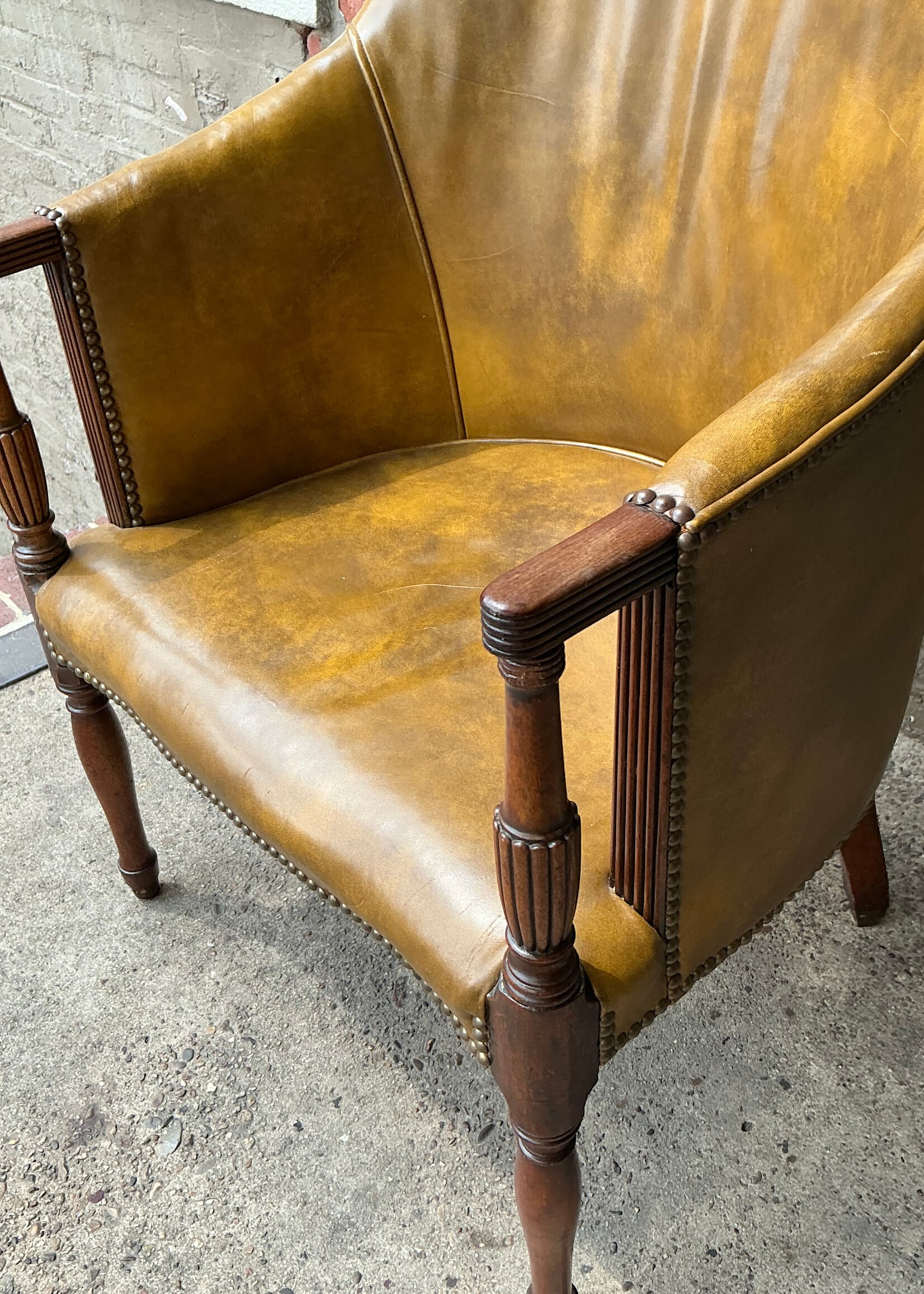 GOODWOOD Vintage High Back Leather Chair
