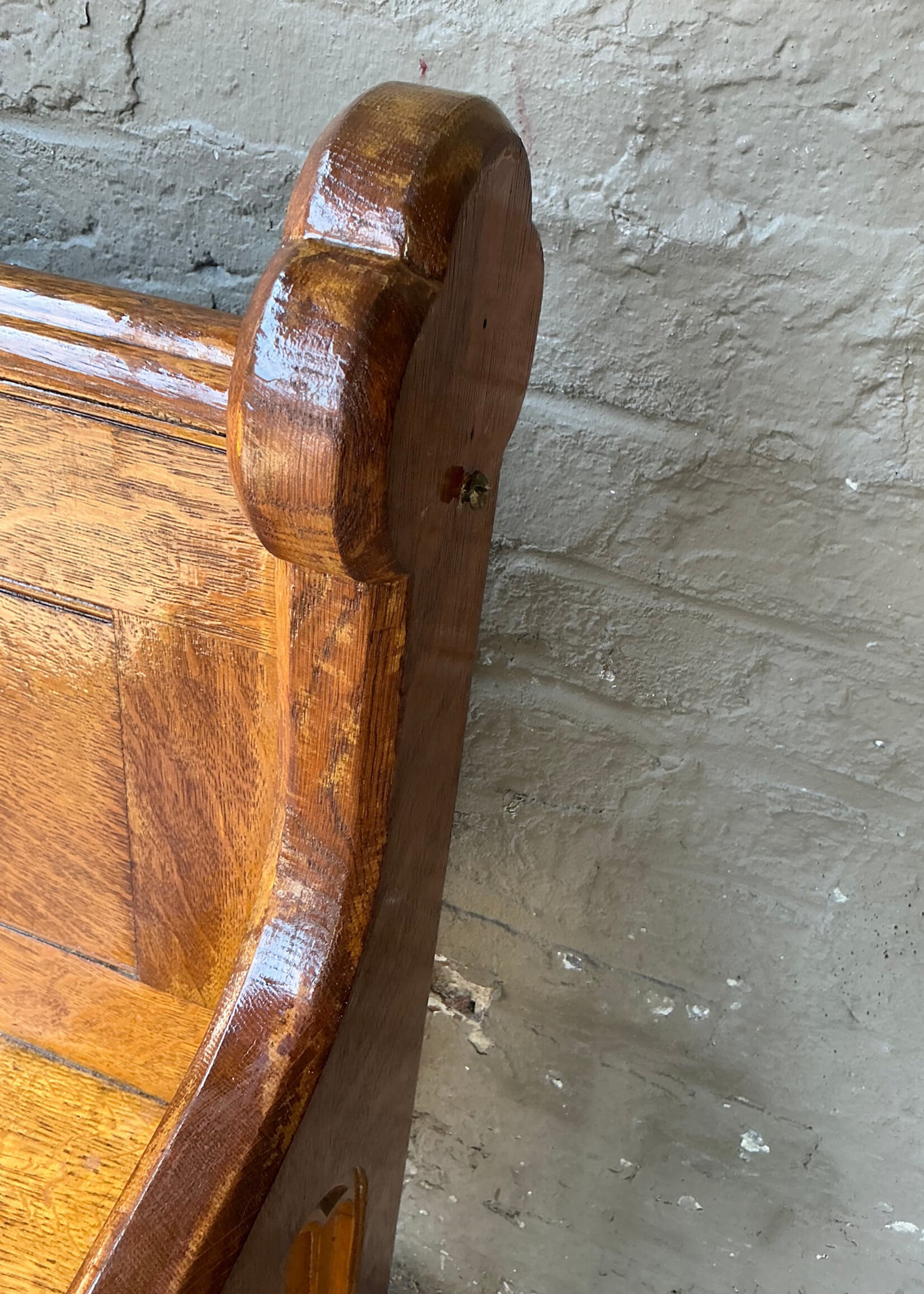GOODWOOD Antique Oak Pew
