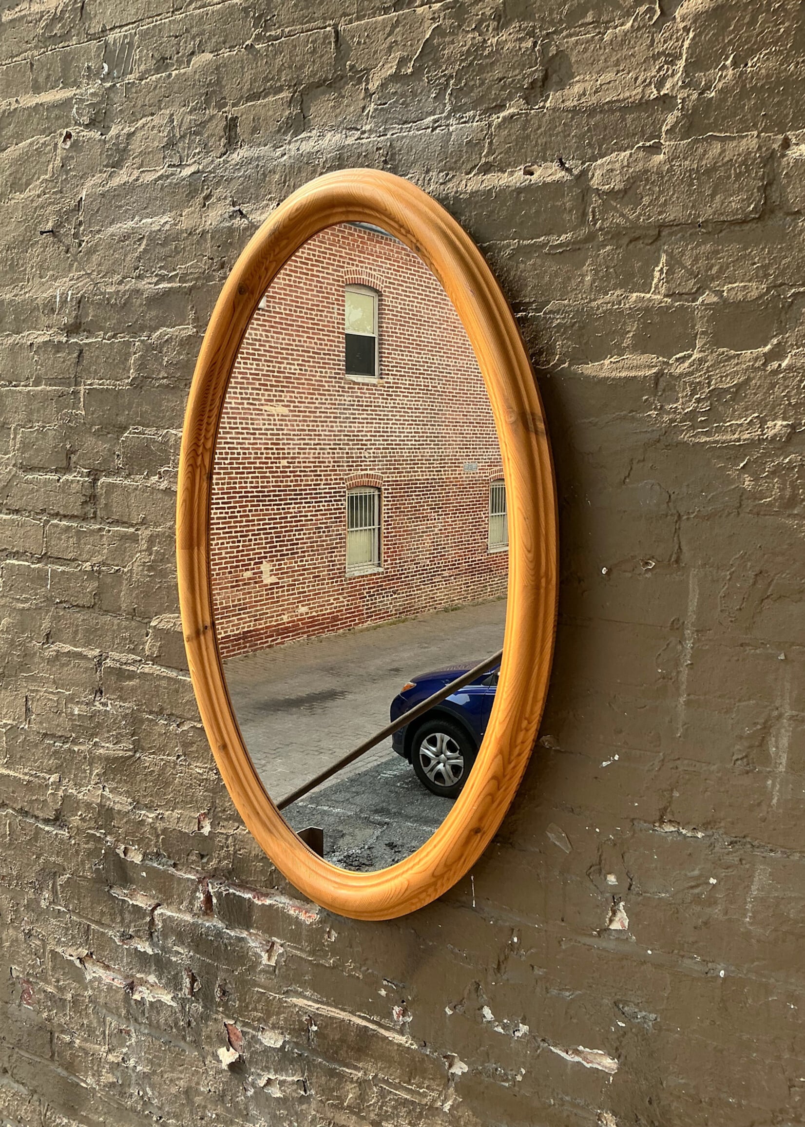 GOODWOOD Oval Pine Mirror