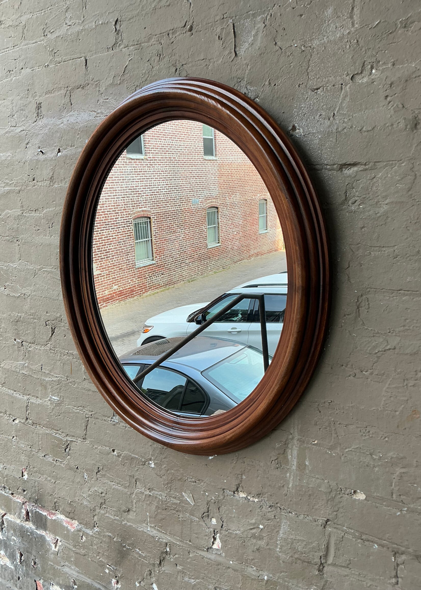 GOODWOOD Walnut Oval Mirror
