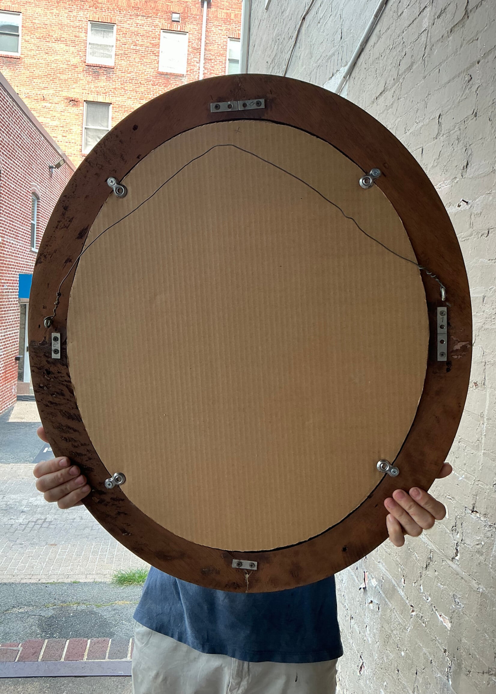 GOODWOOD Walnut Oval Mirror