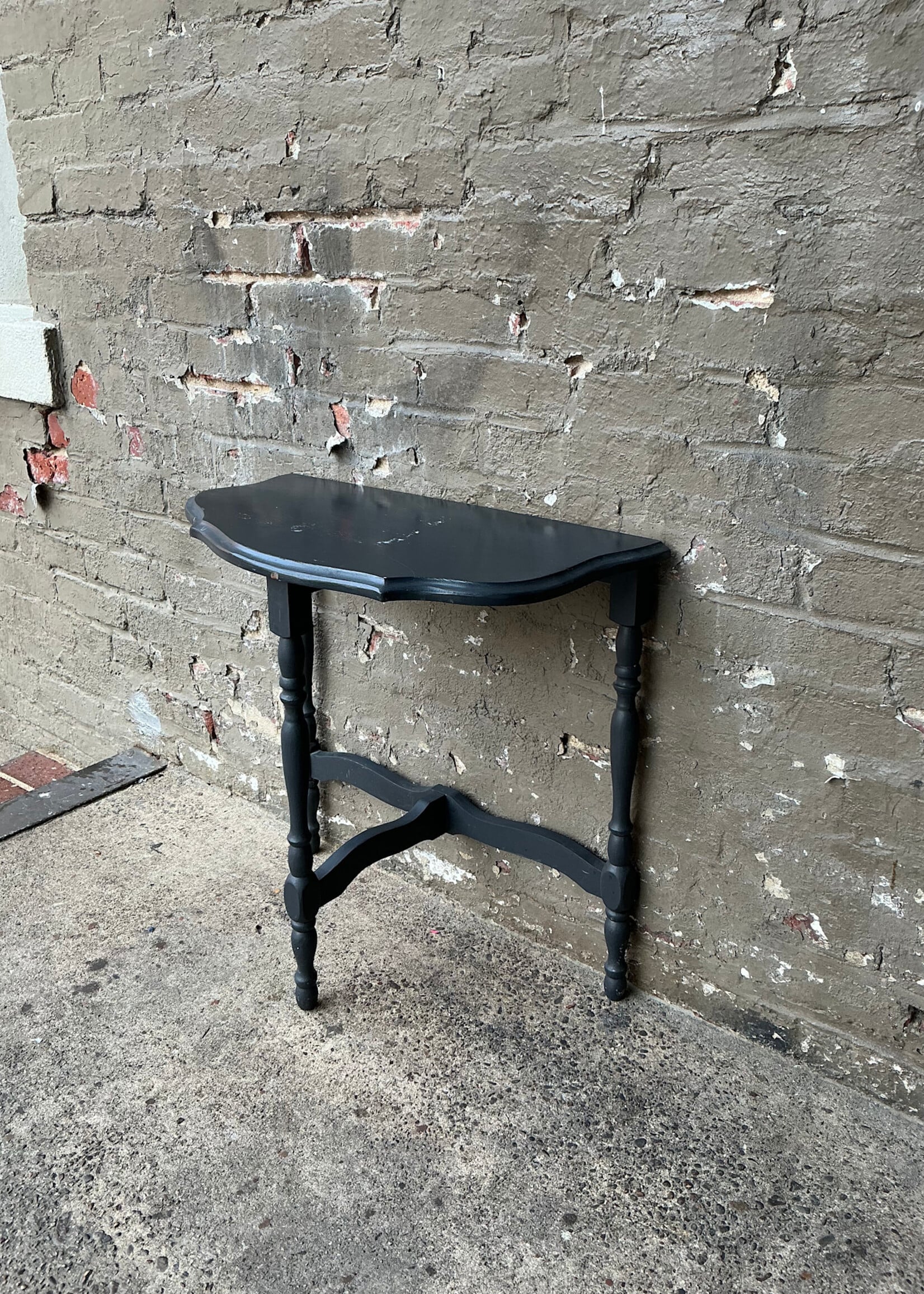 Black Painted Side Table
