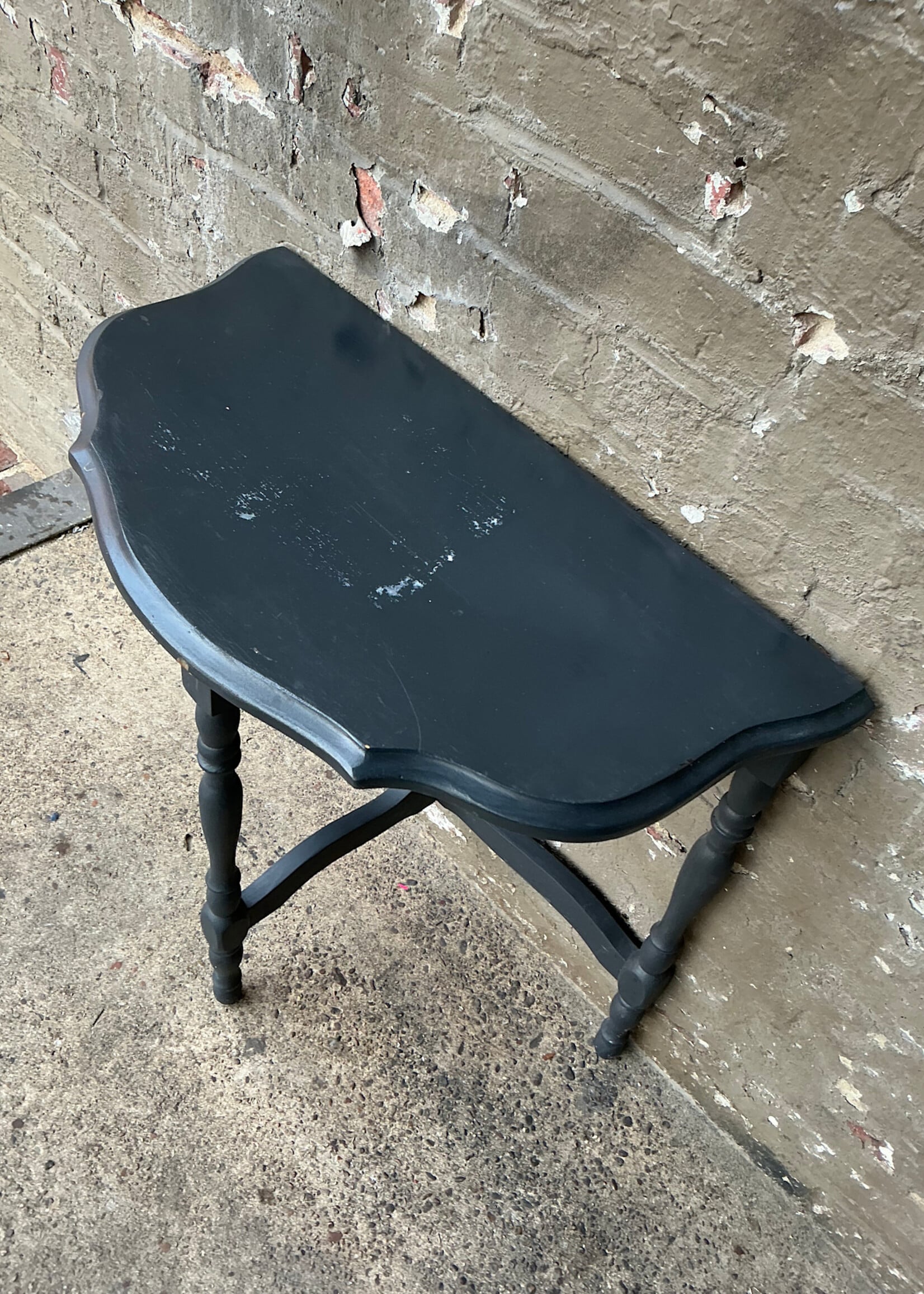 Black Painted Side Table