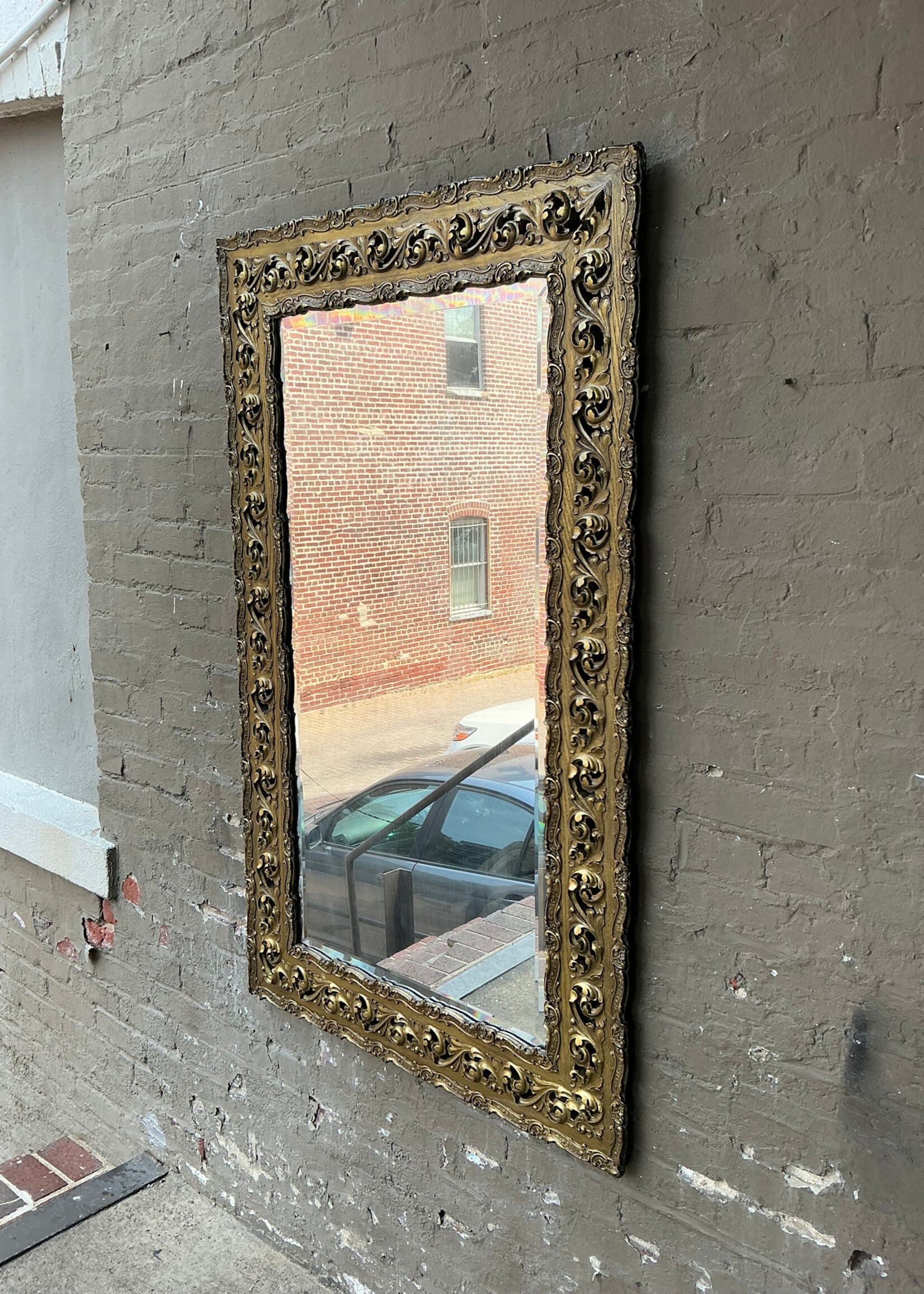 GOODWOOD Victorian Style Mirror, Glass Patina