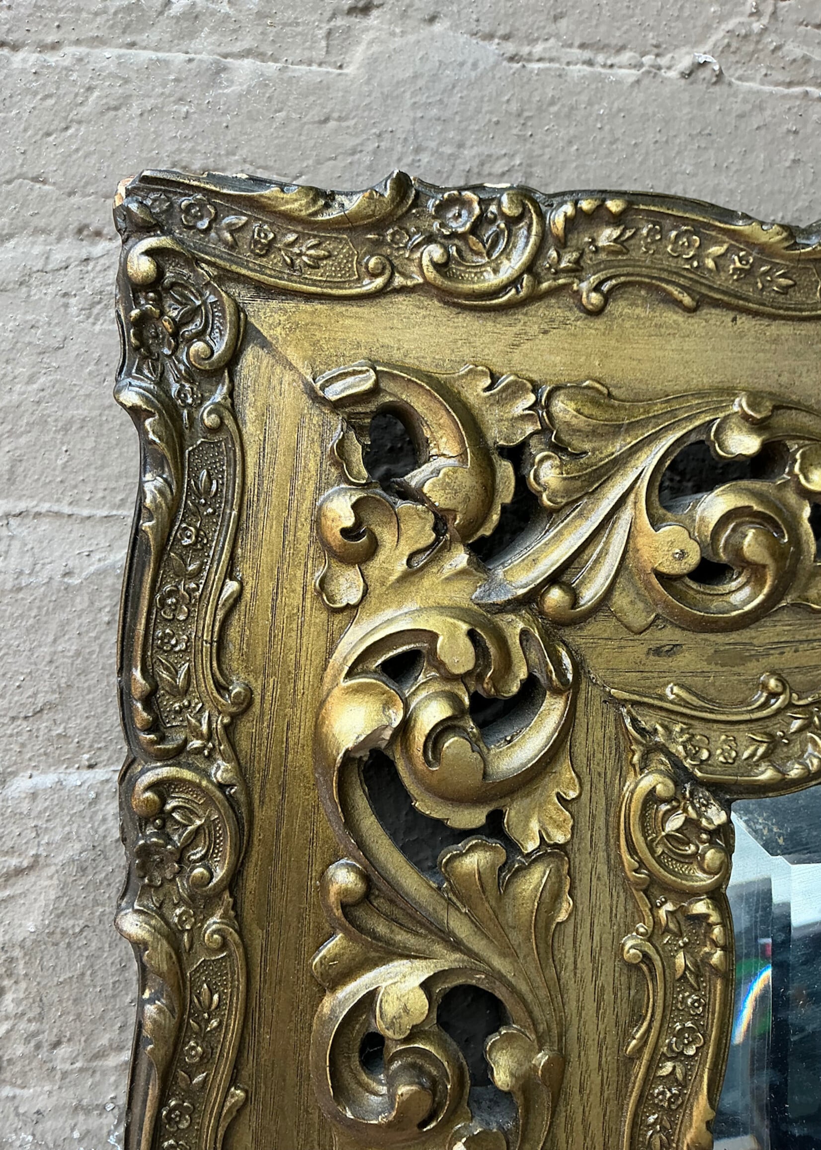 GOODWOOD Victorian Style Mirror, Glass Patina