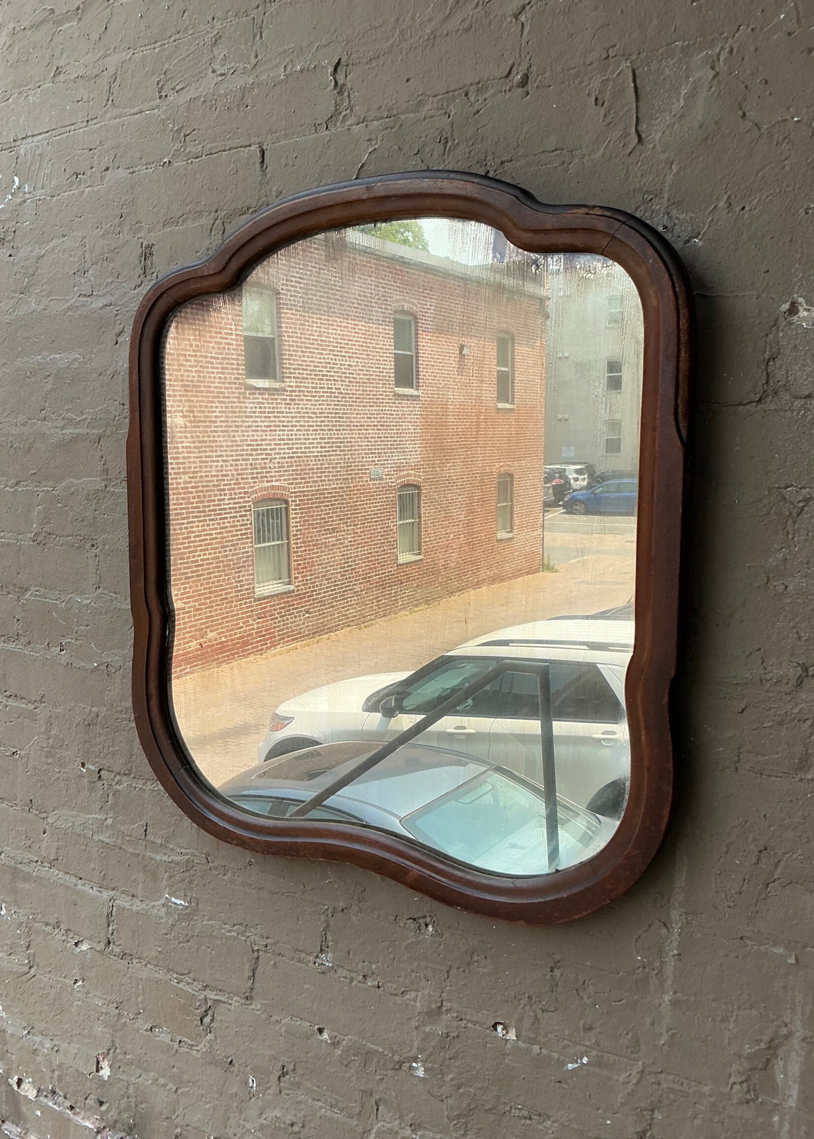 GOODWOOD Small Antique Mirror, Glass Patina