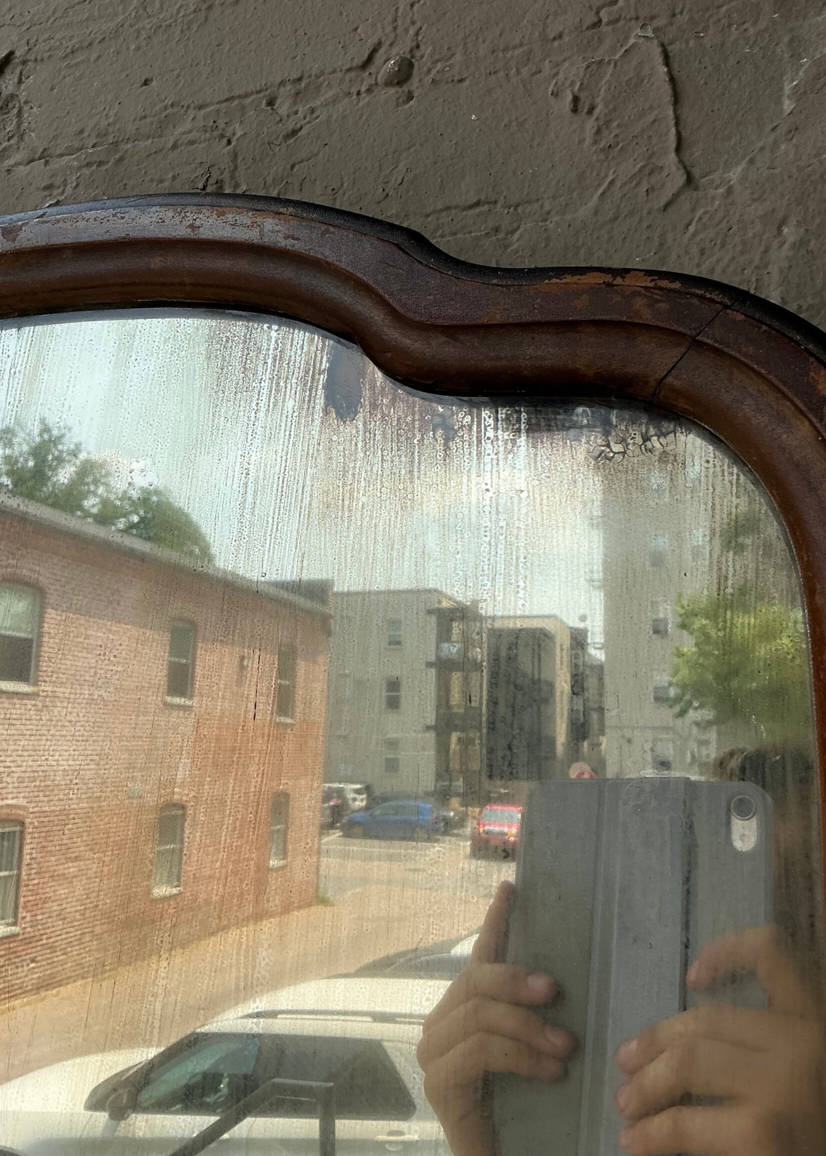 GOODWOOD Small Antique Mirror, Glass Patina