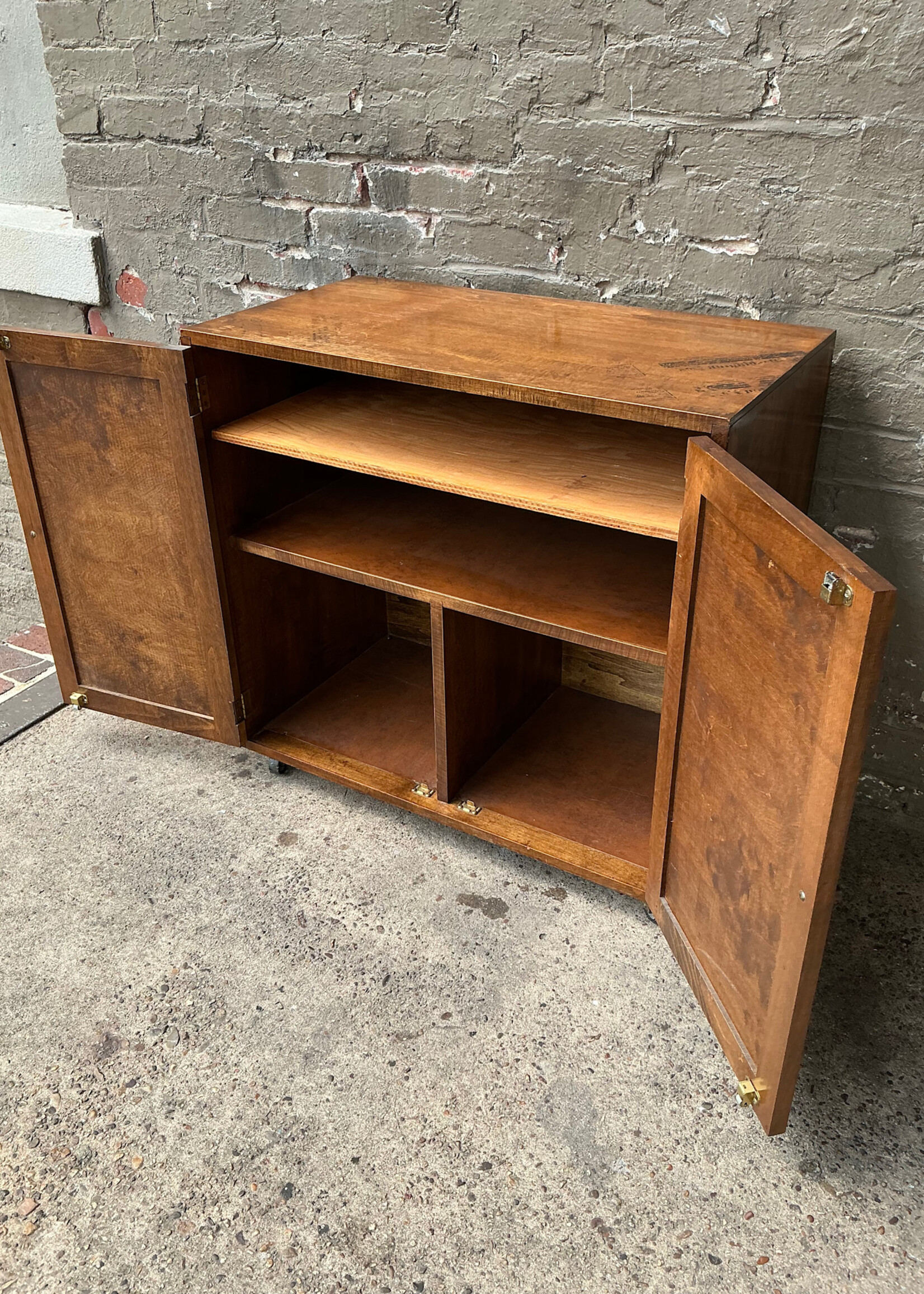 GOODWOOD Mid Century Modern Louver Door Cabinet