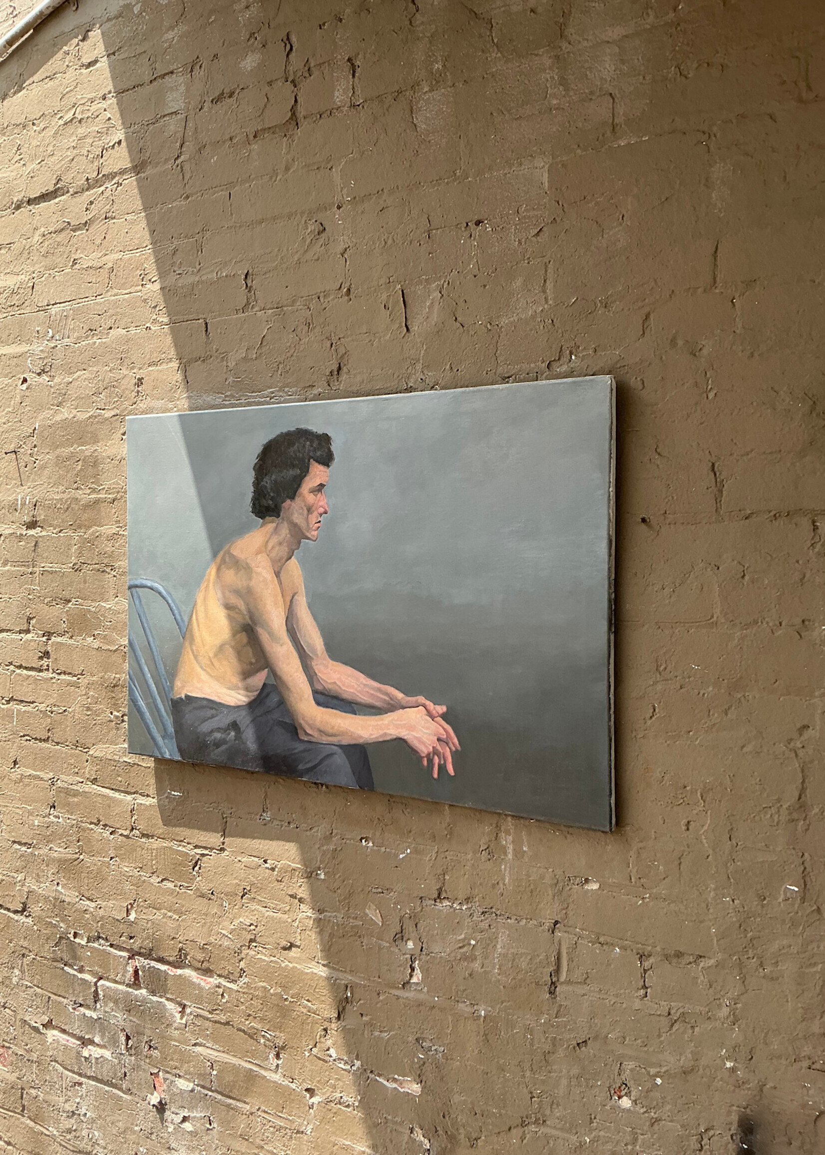GOODWOOD Portrait of Man, Oil on Canvas, Eisen