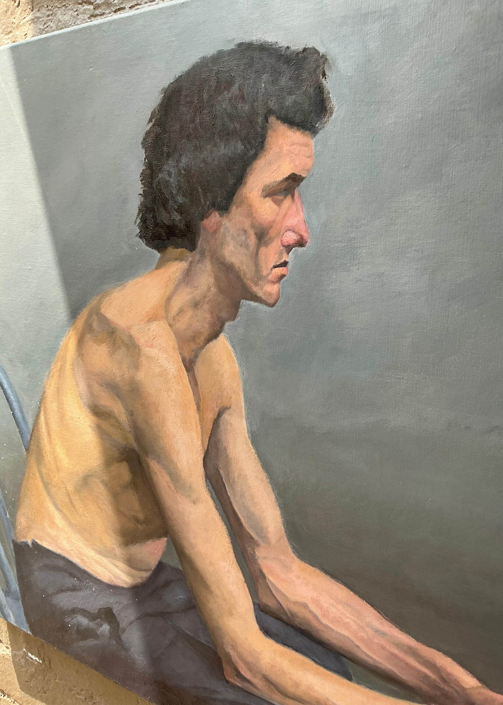GOODWOOD Portrait of Man, Oil on Canvas, Eisen