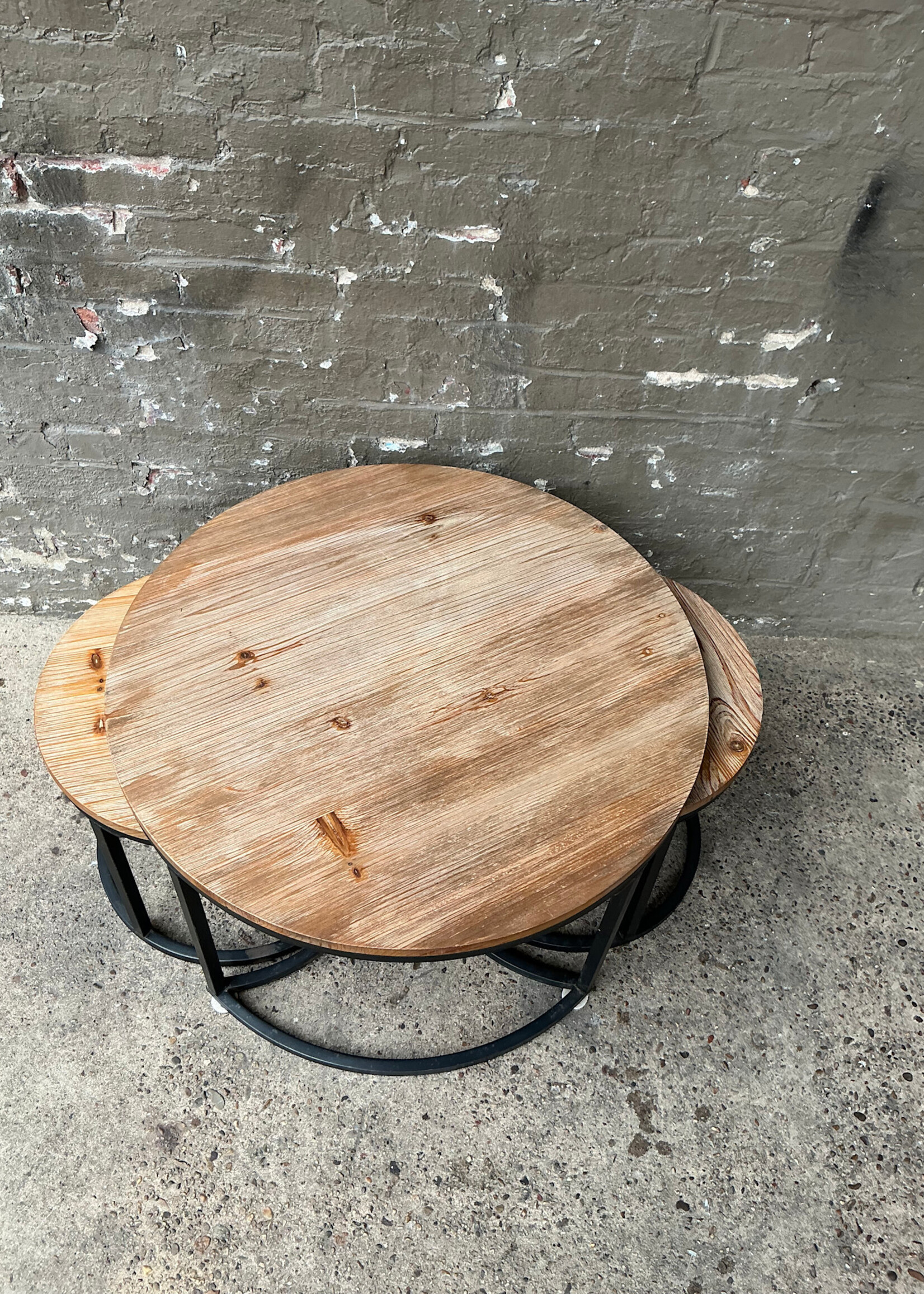 GOODWOOD Three Piece Pine Nesting Tables