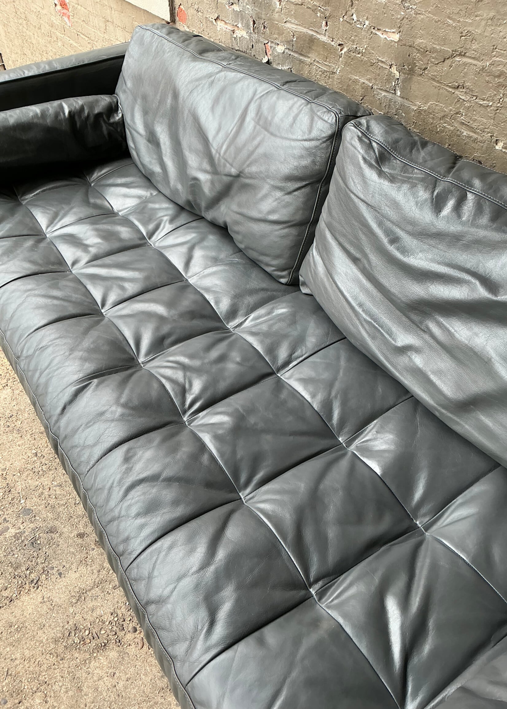 GOODWOOD MCM Style Leather Sofa