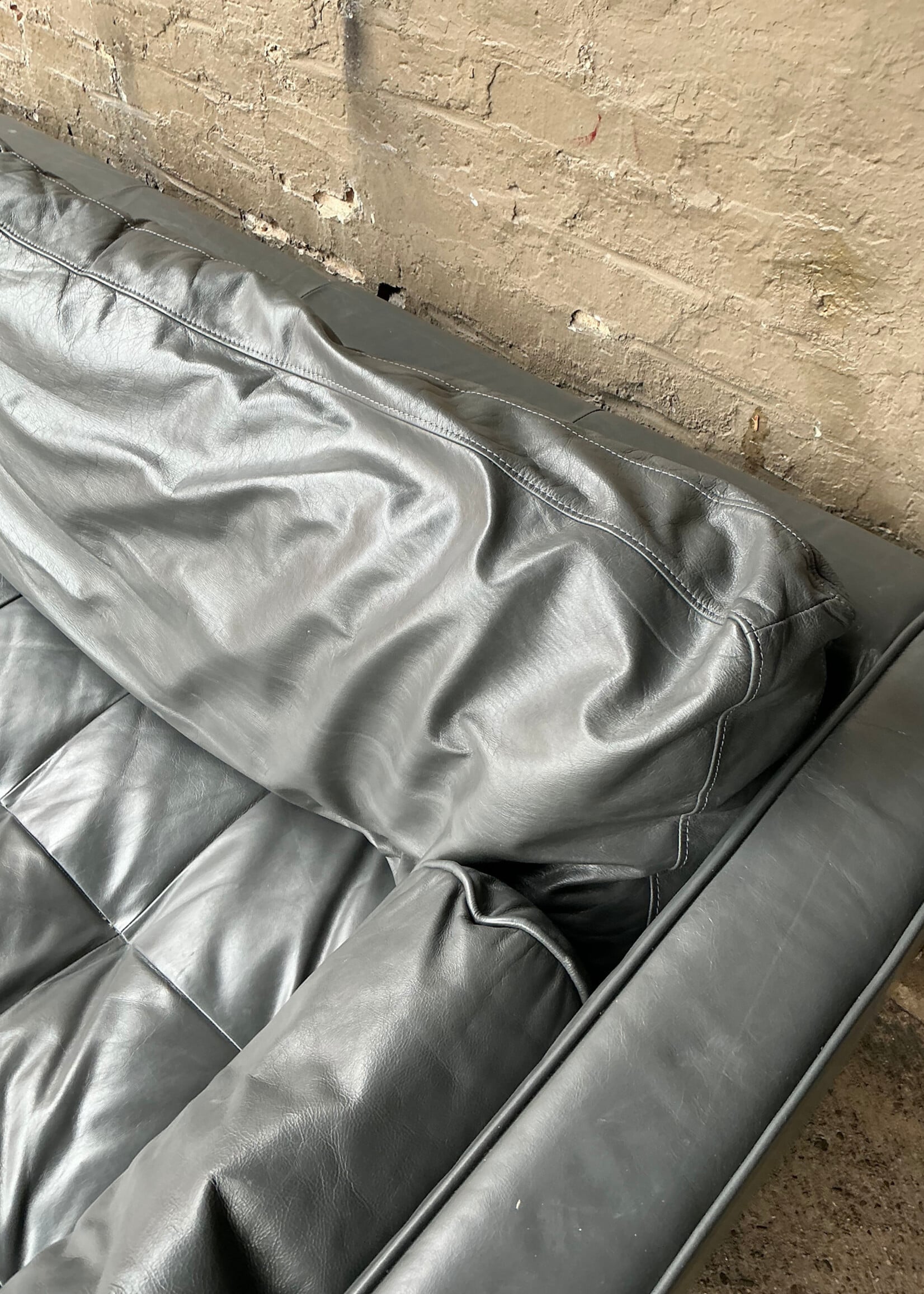 GOODWOOD MCM Style Leather Sofa