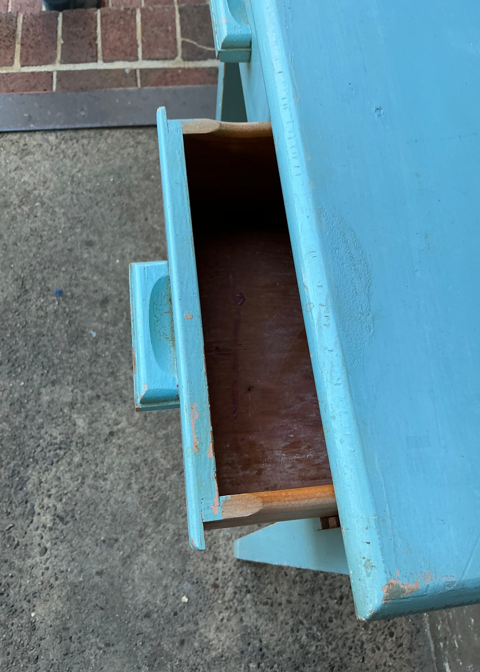 GOODWOOD Vintage Blue Painted Side Table