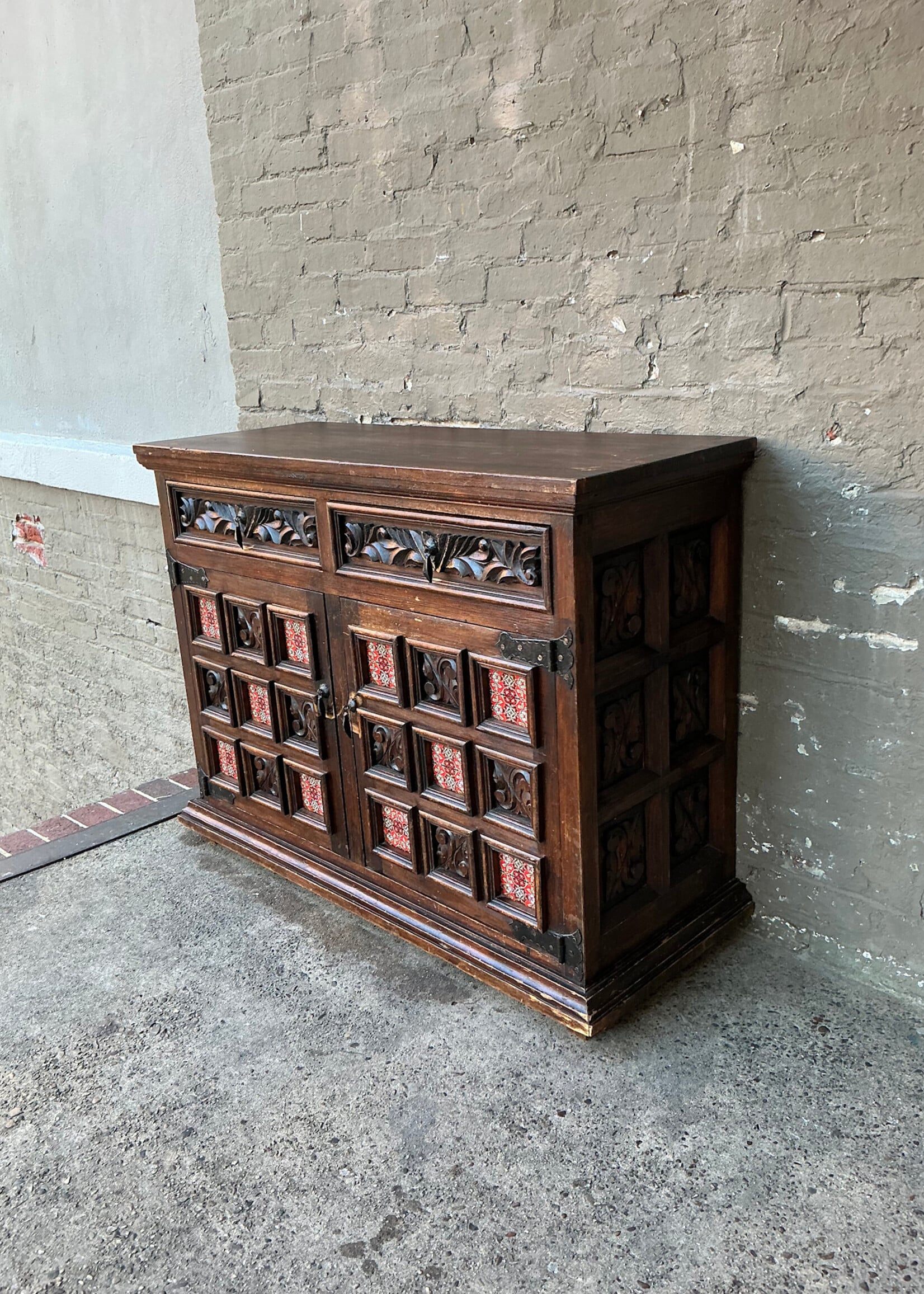 GOODWOOD Spanish Colonial Style Server with Tile Inserts