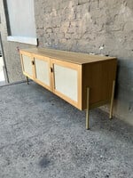 GOODWOOD MCM Style Caned Console