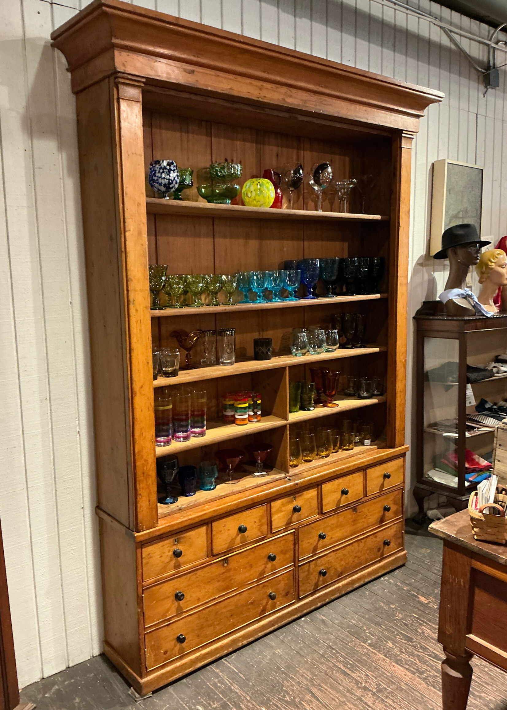 GOODWOOD Antique Scrubbed Pine Cupboard