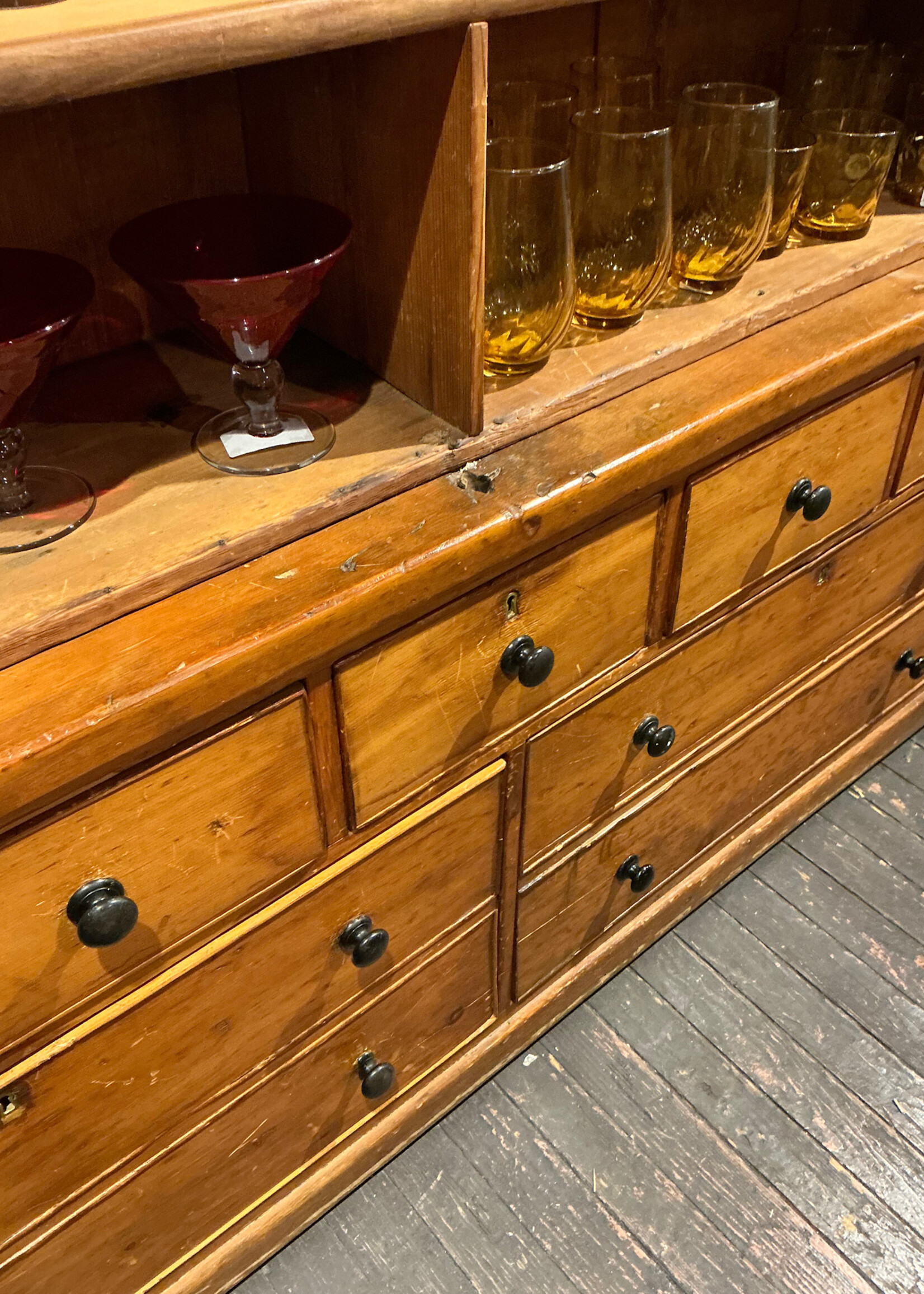 GOODWOOD Antique Scrubbed Pine Cupboard
