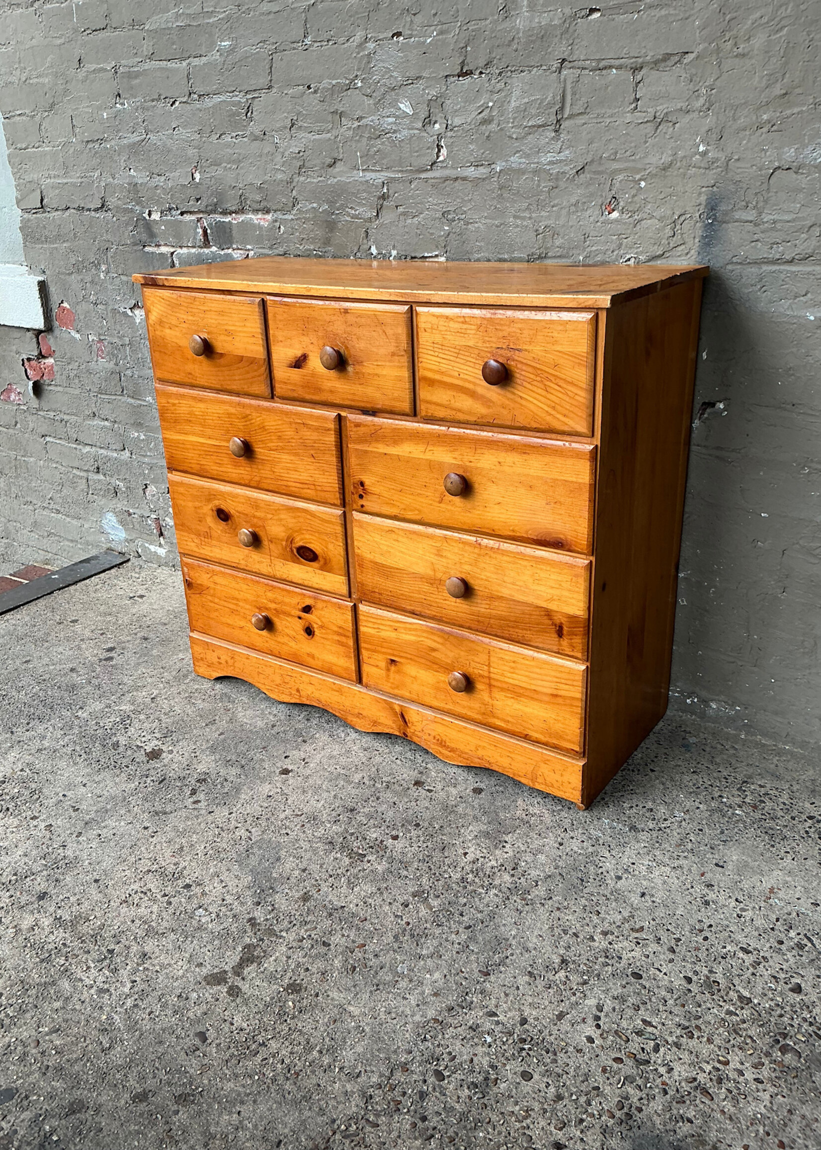 GOODWOOD Vintage Nine Drawer Pine Dresser