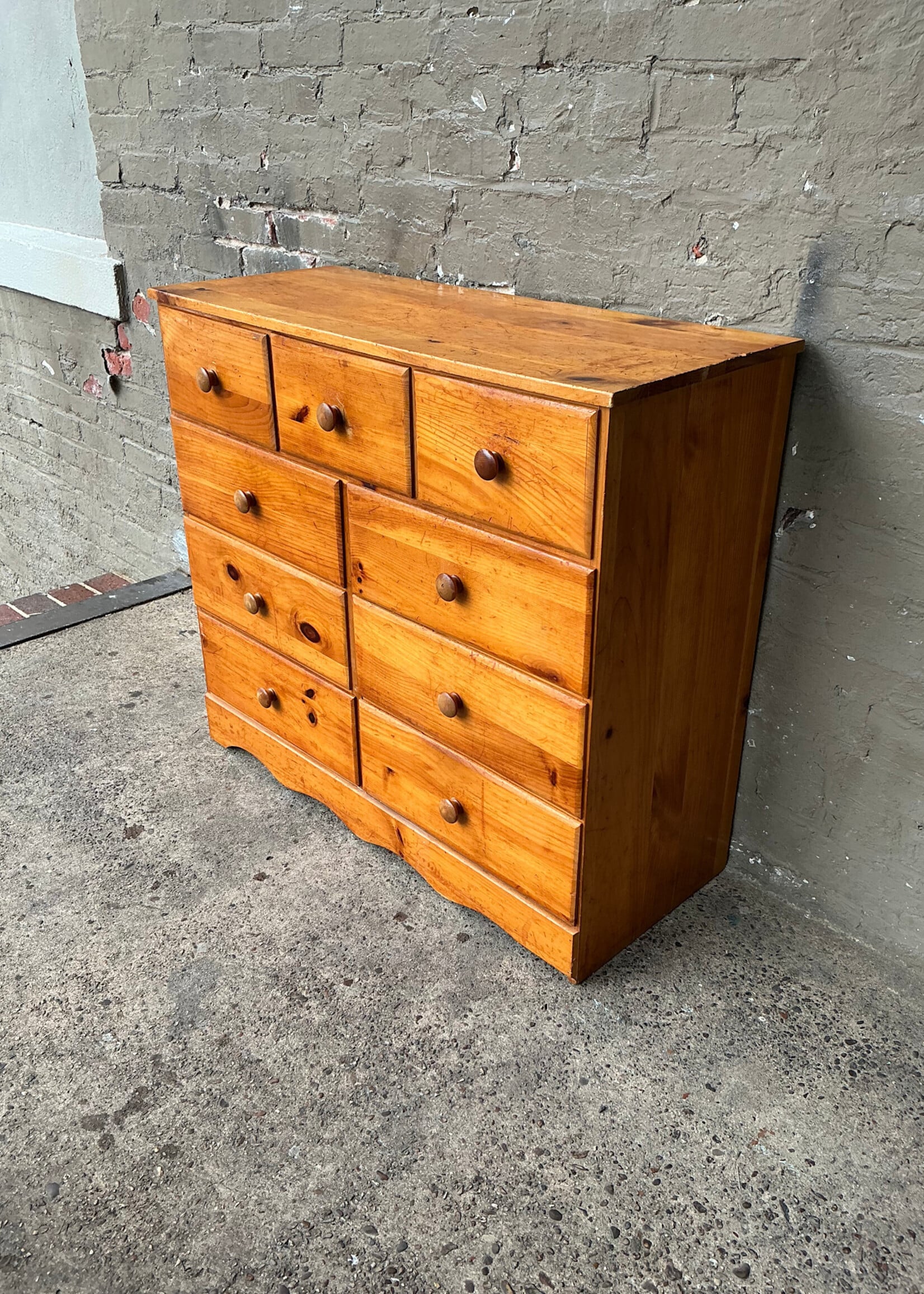 GOODWOOD Vintage Nine Drawer Pine Dresser