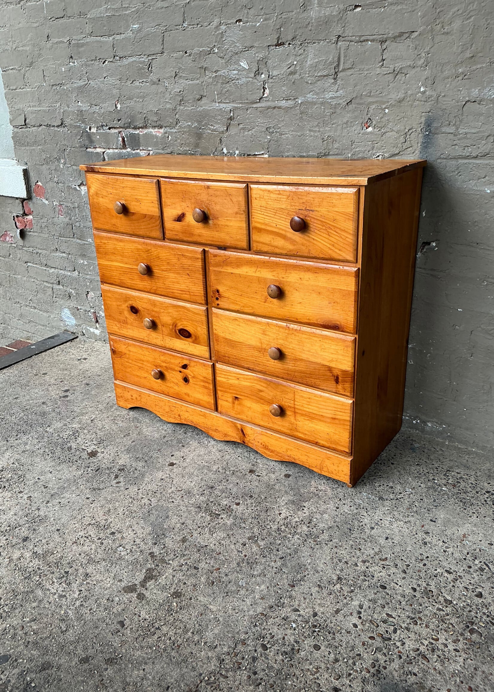 GOODWOOD Vintage Nine Drawer Pine Dresser
