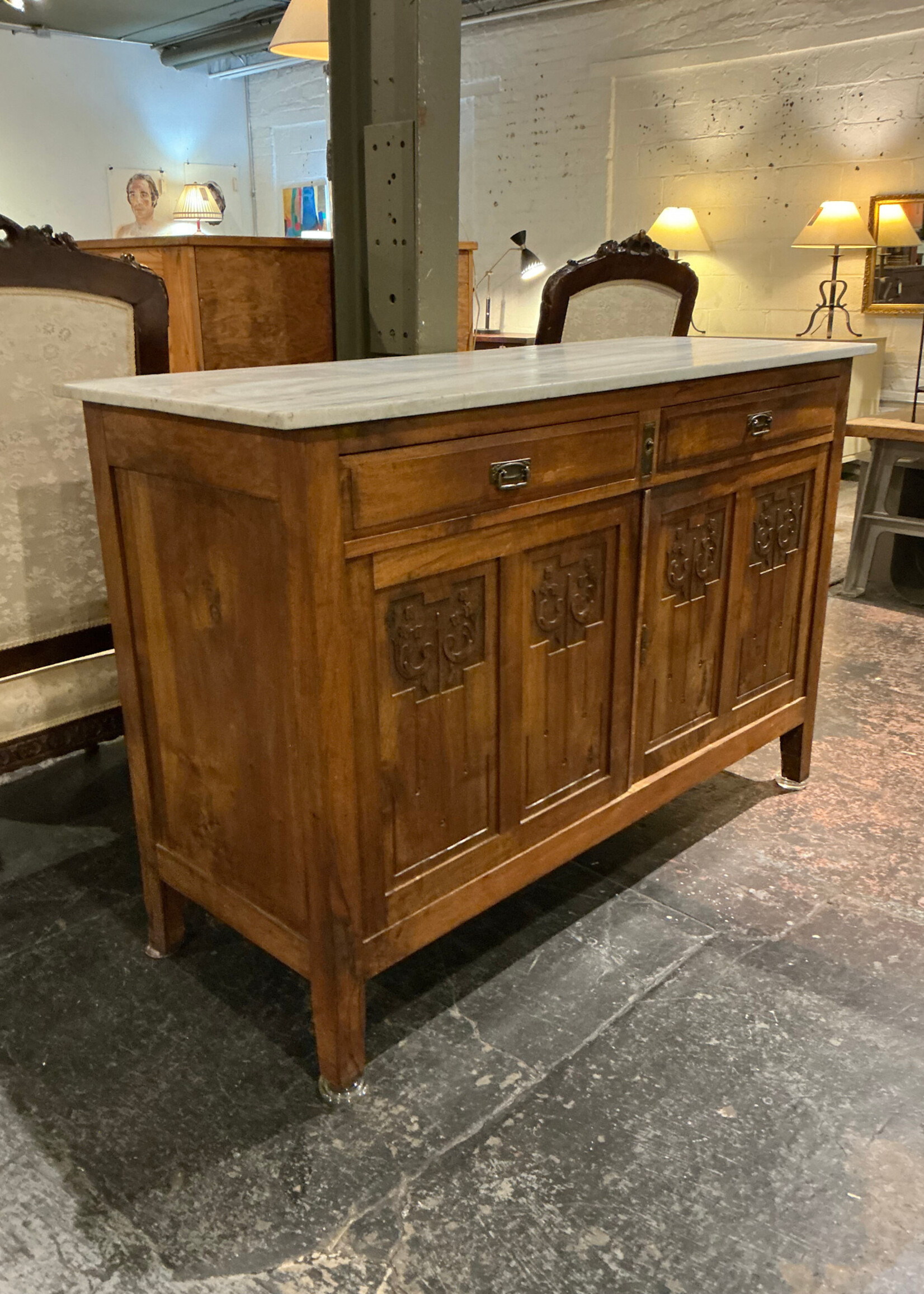 GOODWOOD Antique Walnut Arts and Craft Sideboard