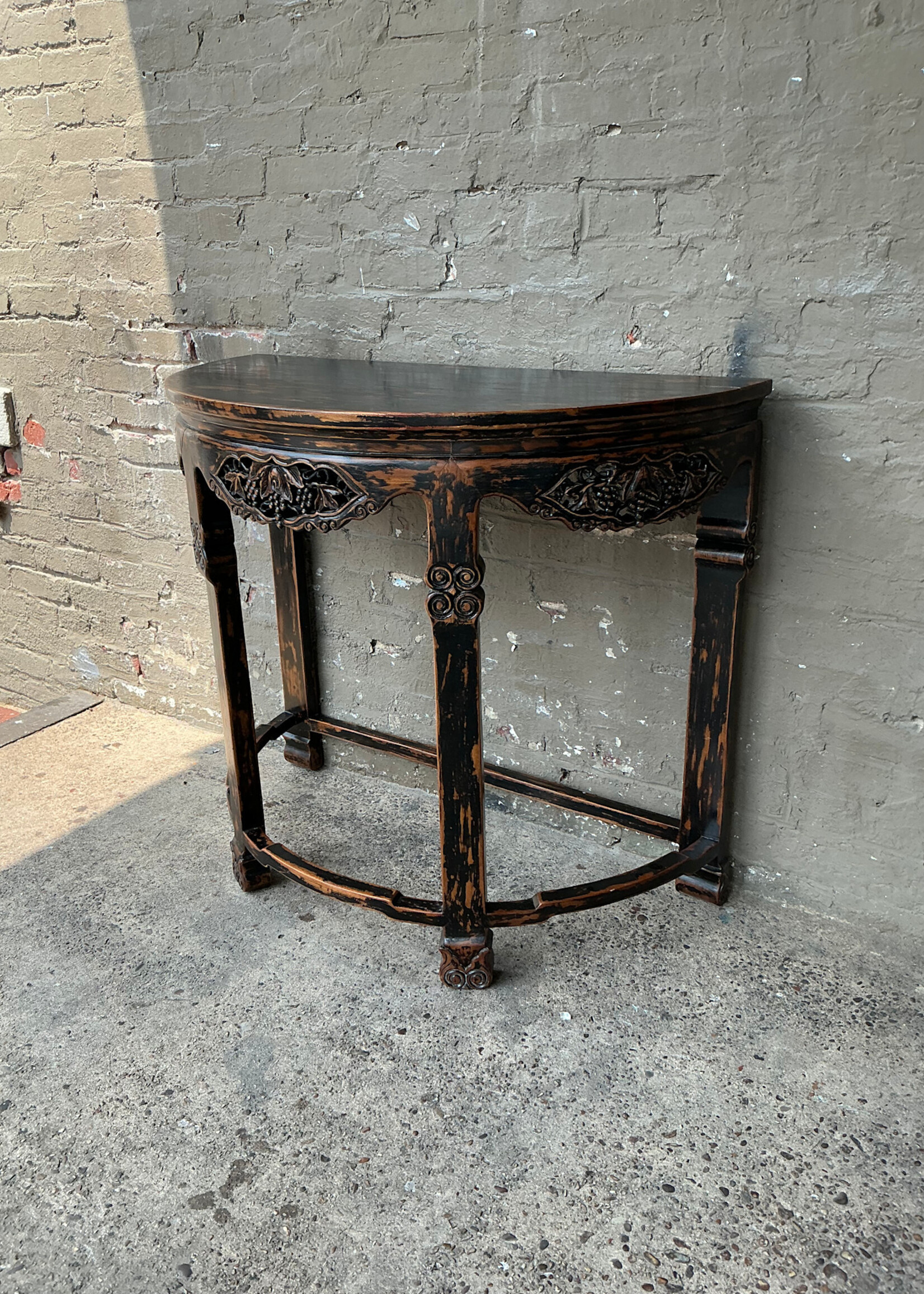 GOODWOOD Chinese Carved Demilune